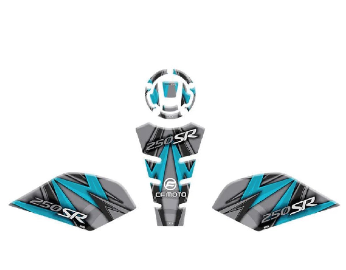 CF MOTO 250 SR 2020 - 2023 UYUMLU TANK PAD SET 010