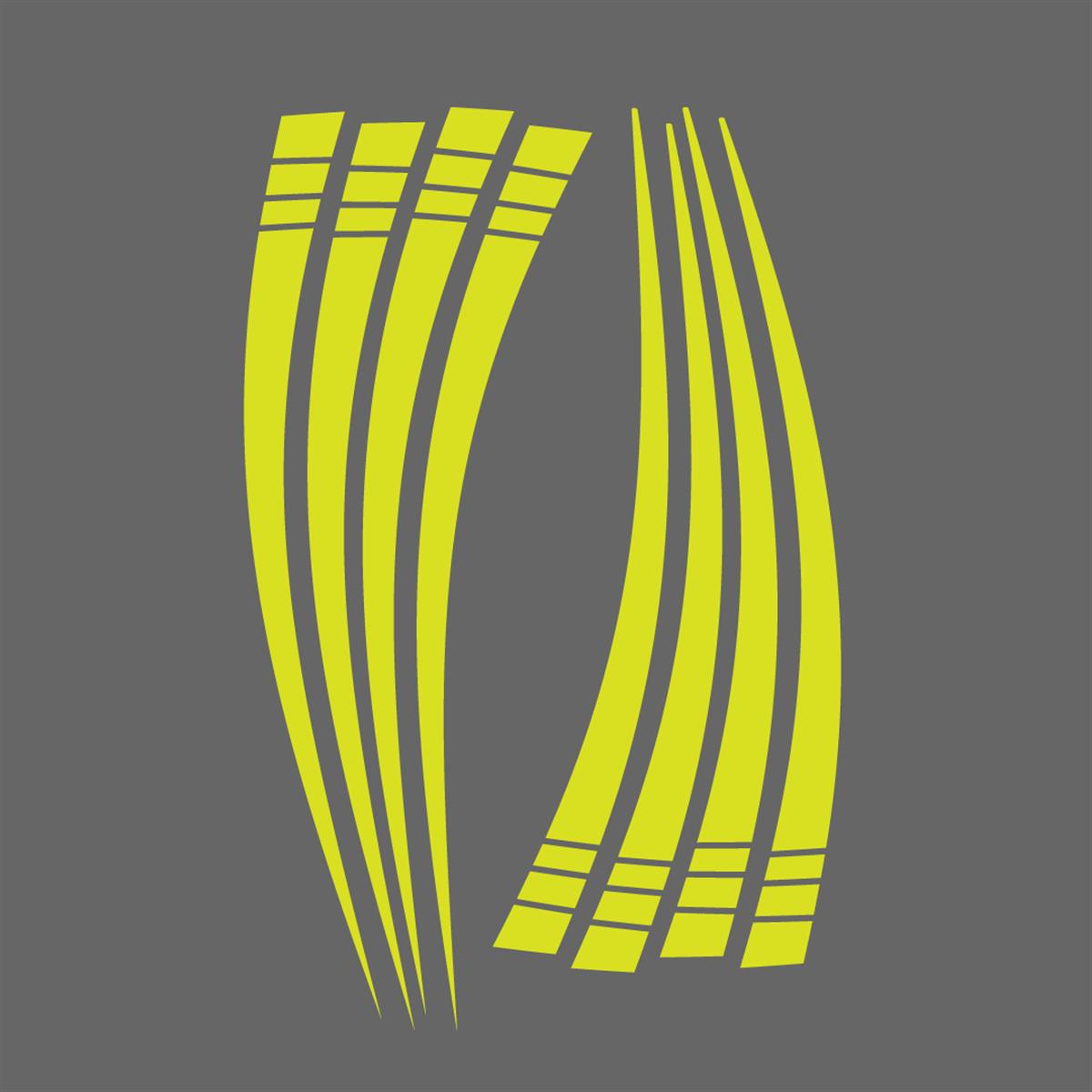 CF Moto 250 SR Motosiklet Jant Dışı Üçgen Tasarım Sticker Etiket Modeli