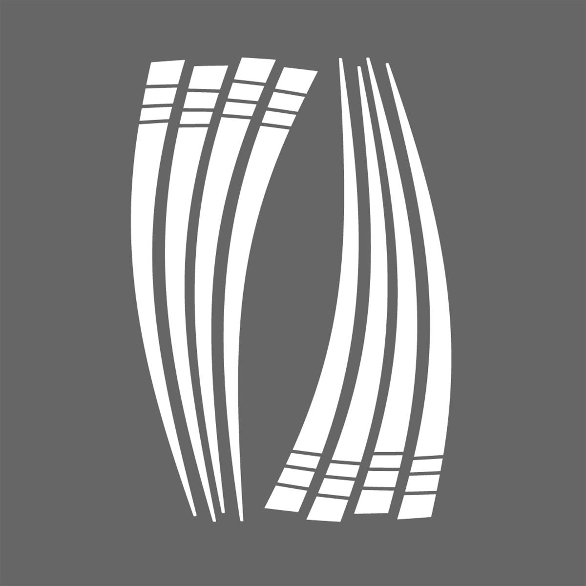 CF Moto 250 SR Motosiklet Jant Dışı Üçgen Tasarım Sticker Etiket Modeli