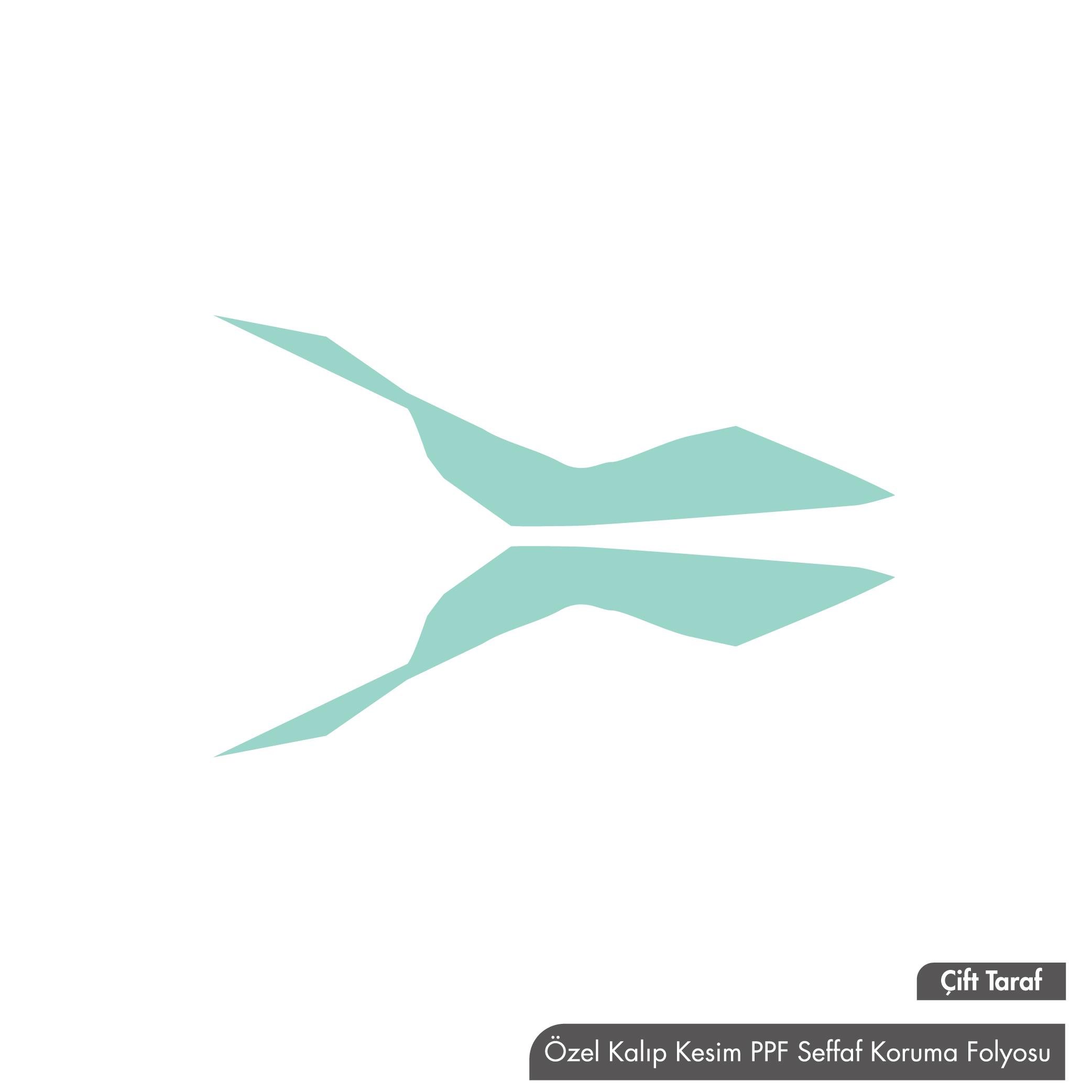 250SRCF MOTO 250 SR Orta Şase Şefaf PPF Koruma Folyo