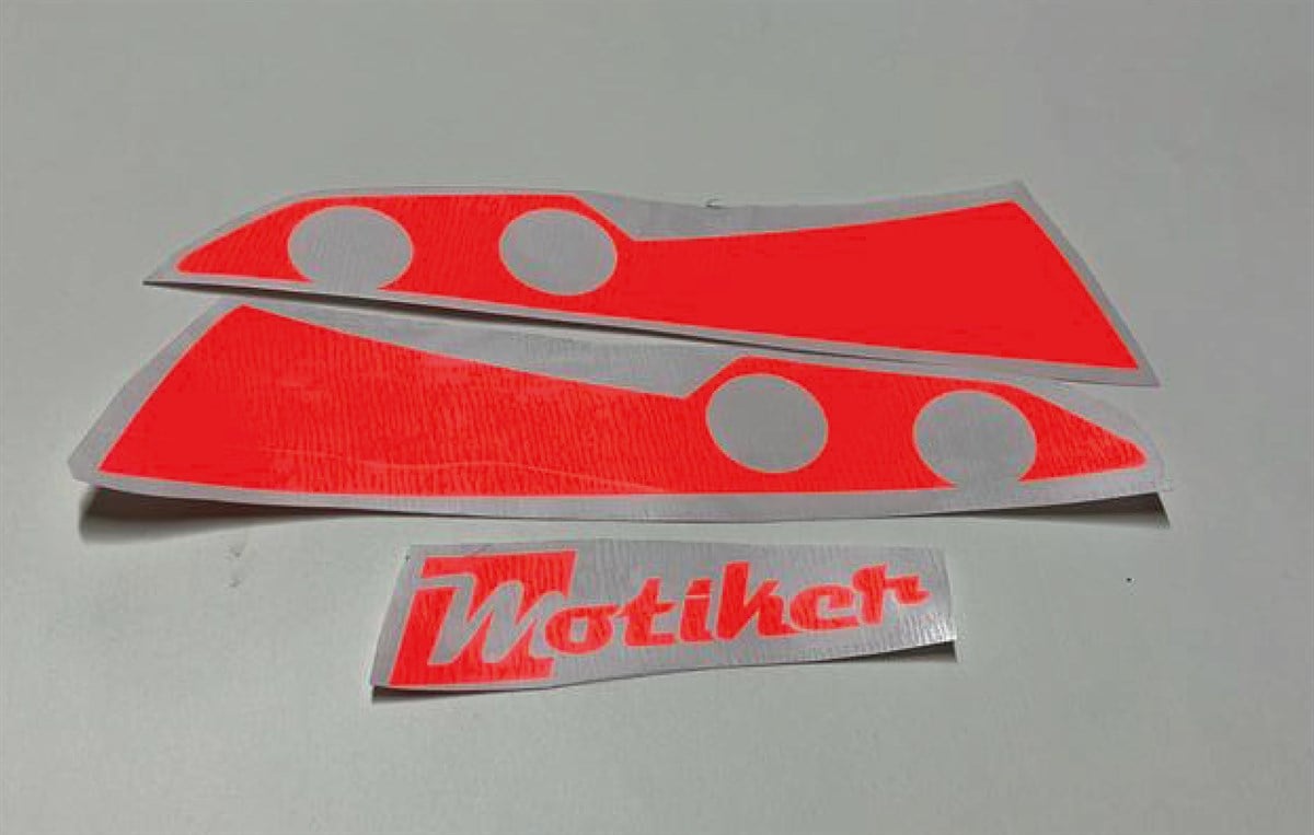 CF MOTO 250NK Neon Turuncu Ön Çamurluk Sticker Modeli