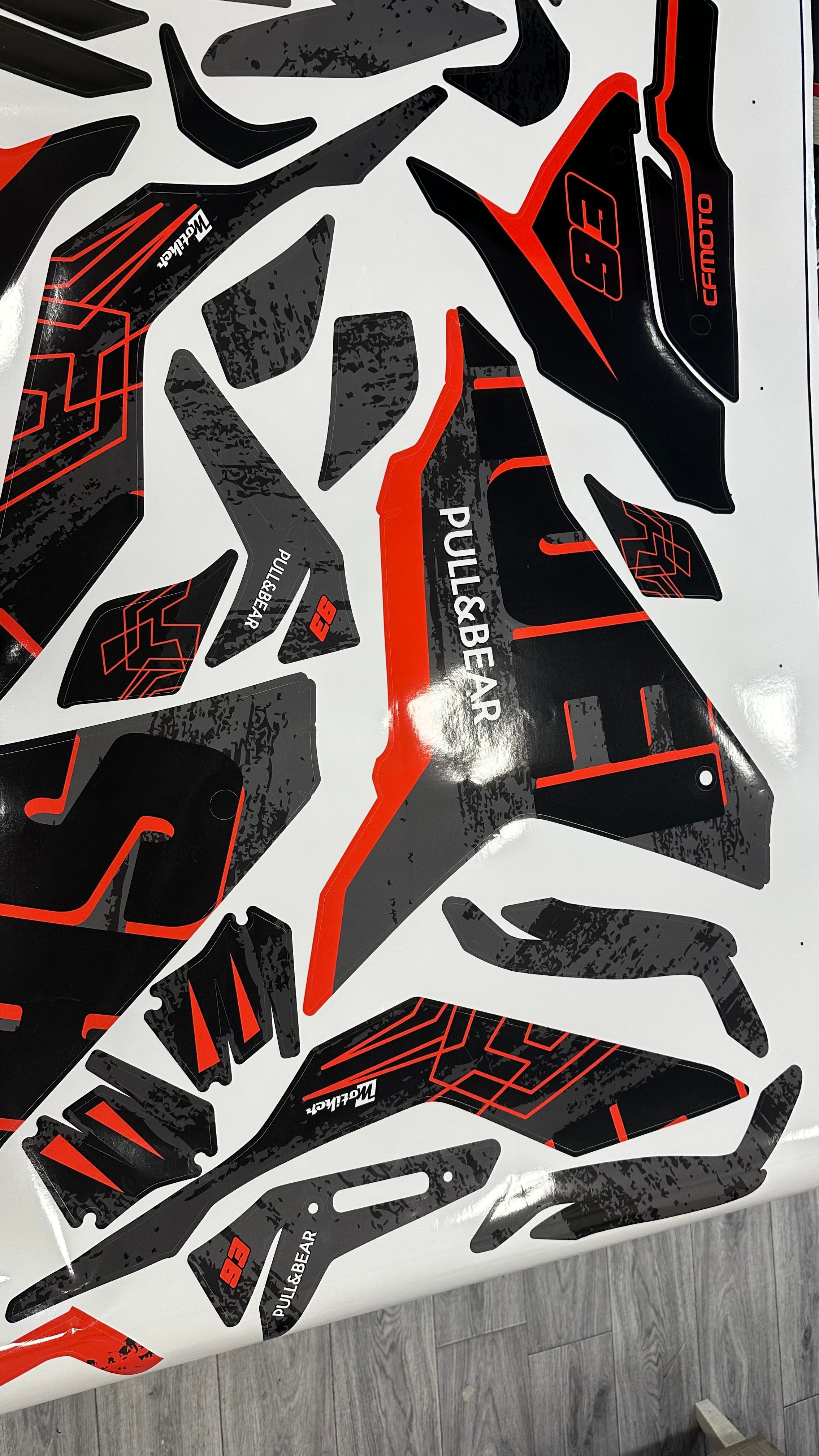 MotosikletCF Moto 250Sr Shoei Sticker Etiket Model