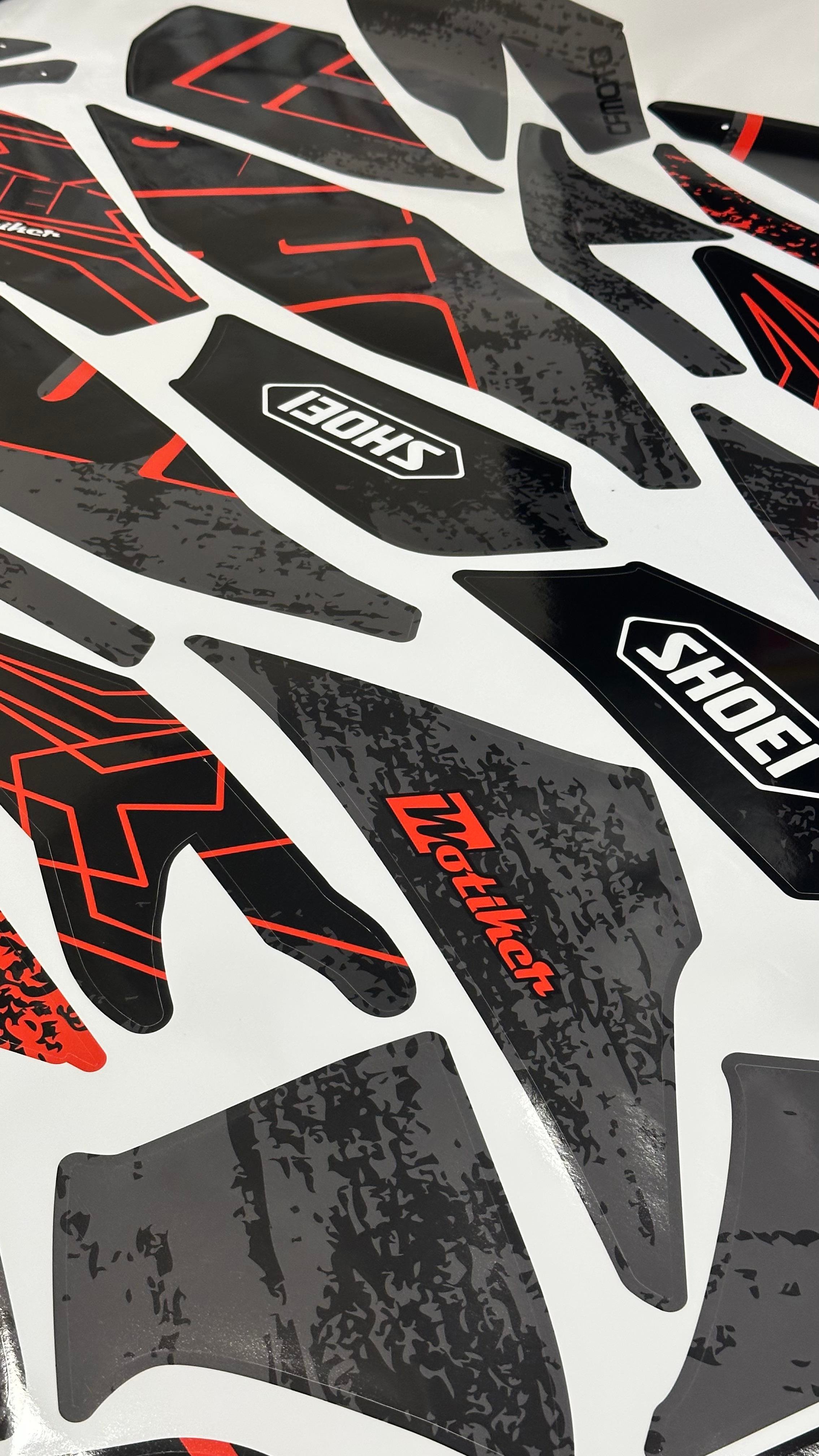 MotosikletCF Moto 250Sr Shoei Sticker Etiket Model