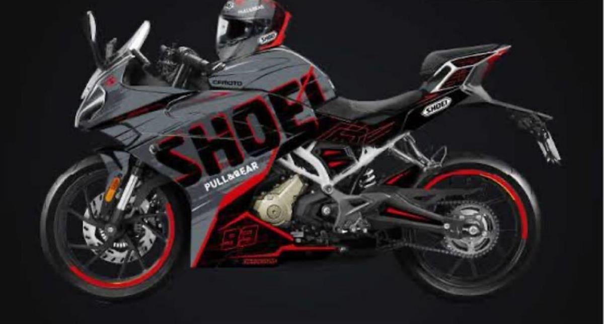 CF Moto 250Sr Shoei Sticker Etiket Model