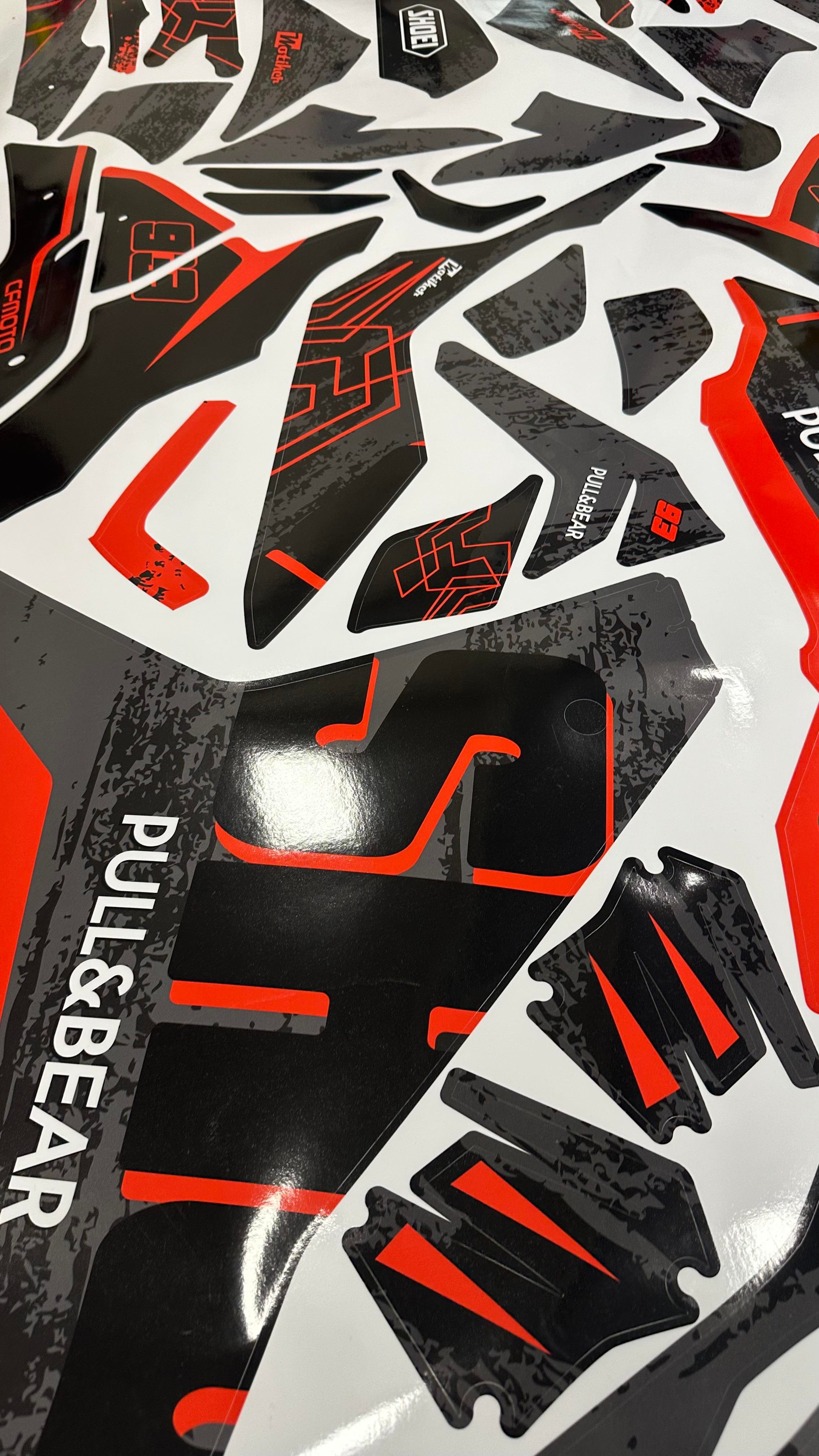 MotosikletCF Moto 250Sr Shoei Sticker Etiket Model