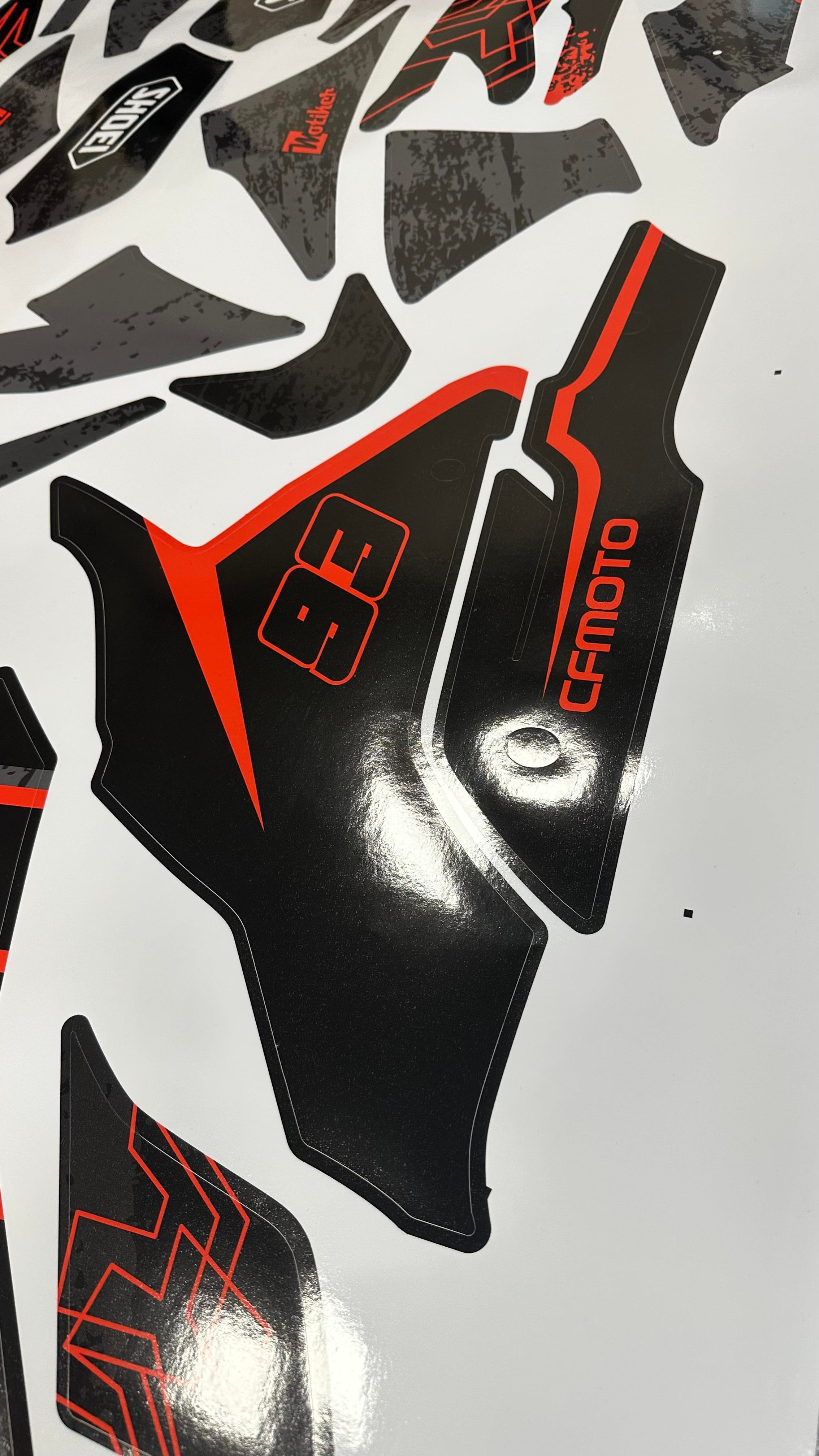 MotosikletCF Moto 250Sr Shoei Sticker Etiket Model