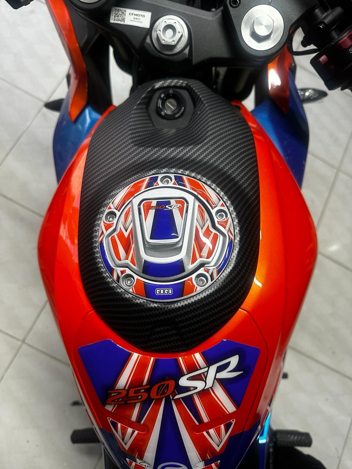 CF Moto 250Sr Tank Pad Sticker Etiket Model
