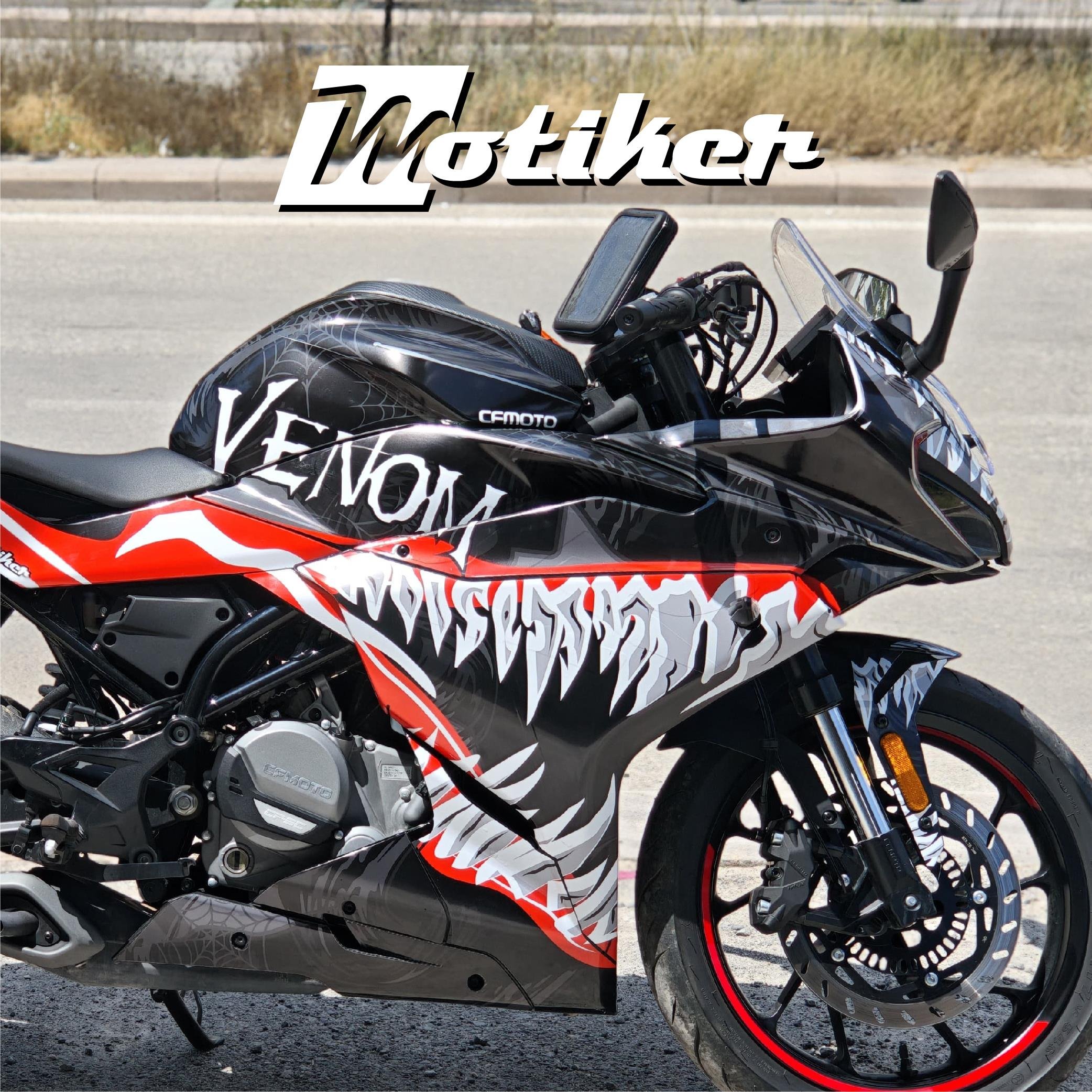 MotosikletCF Moto 250Sr Venom Sticker Etiket Model
