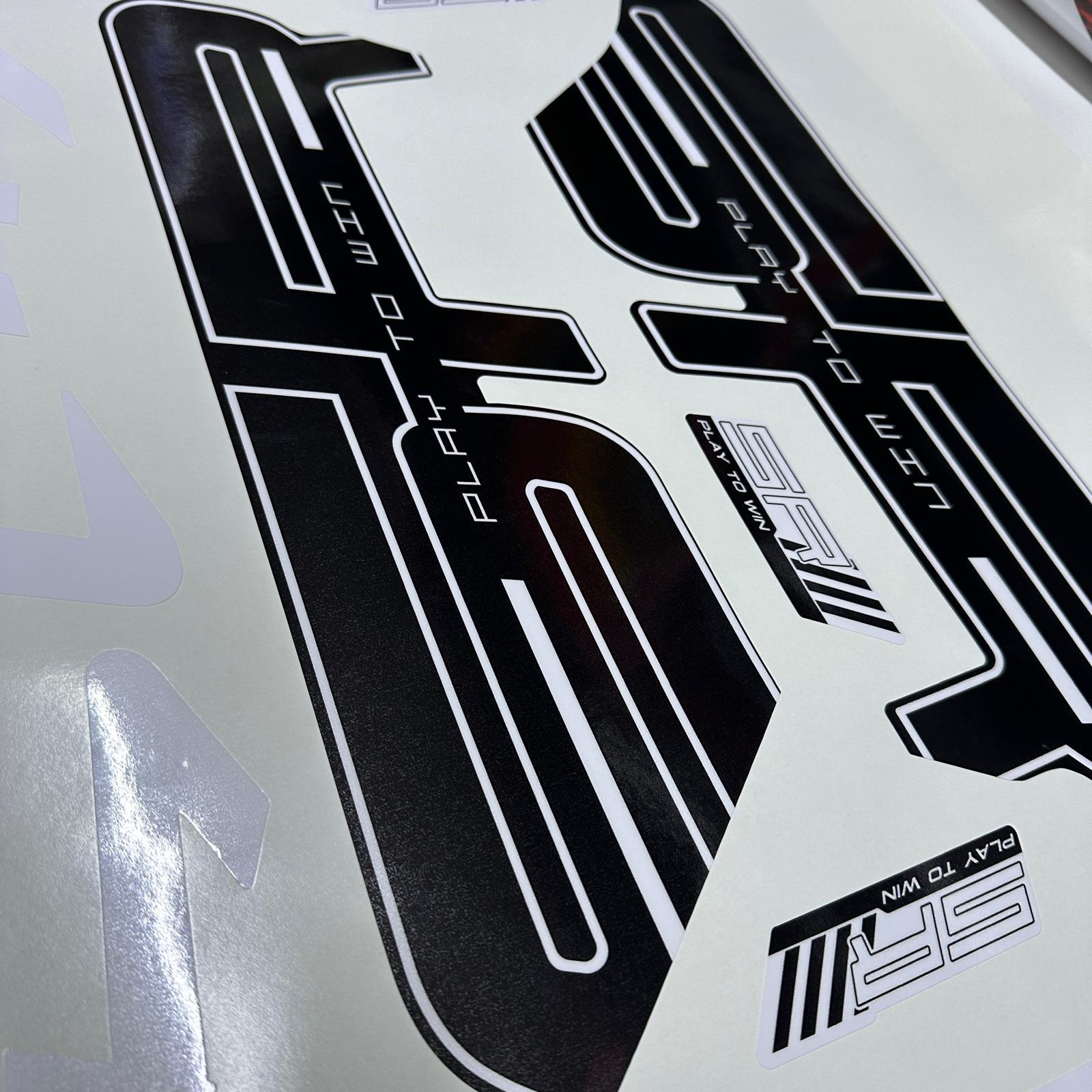 450SRCF MOTO 450SR Beyaz Orijinal Tasarım Takım Sticker