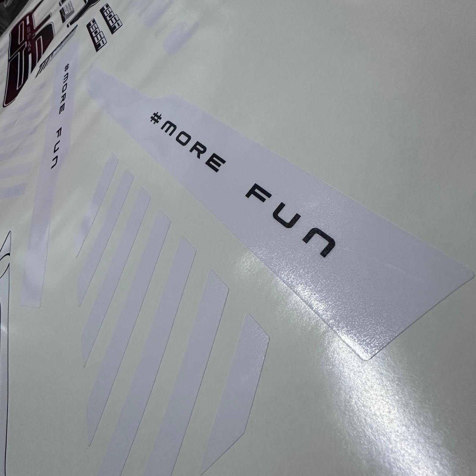 450SRCF MOTO 450SR Beyaz Orijinal Tasarım Takım Sticker