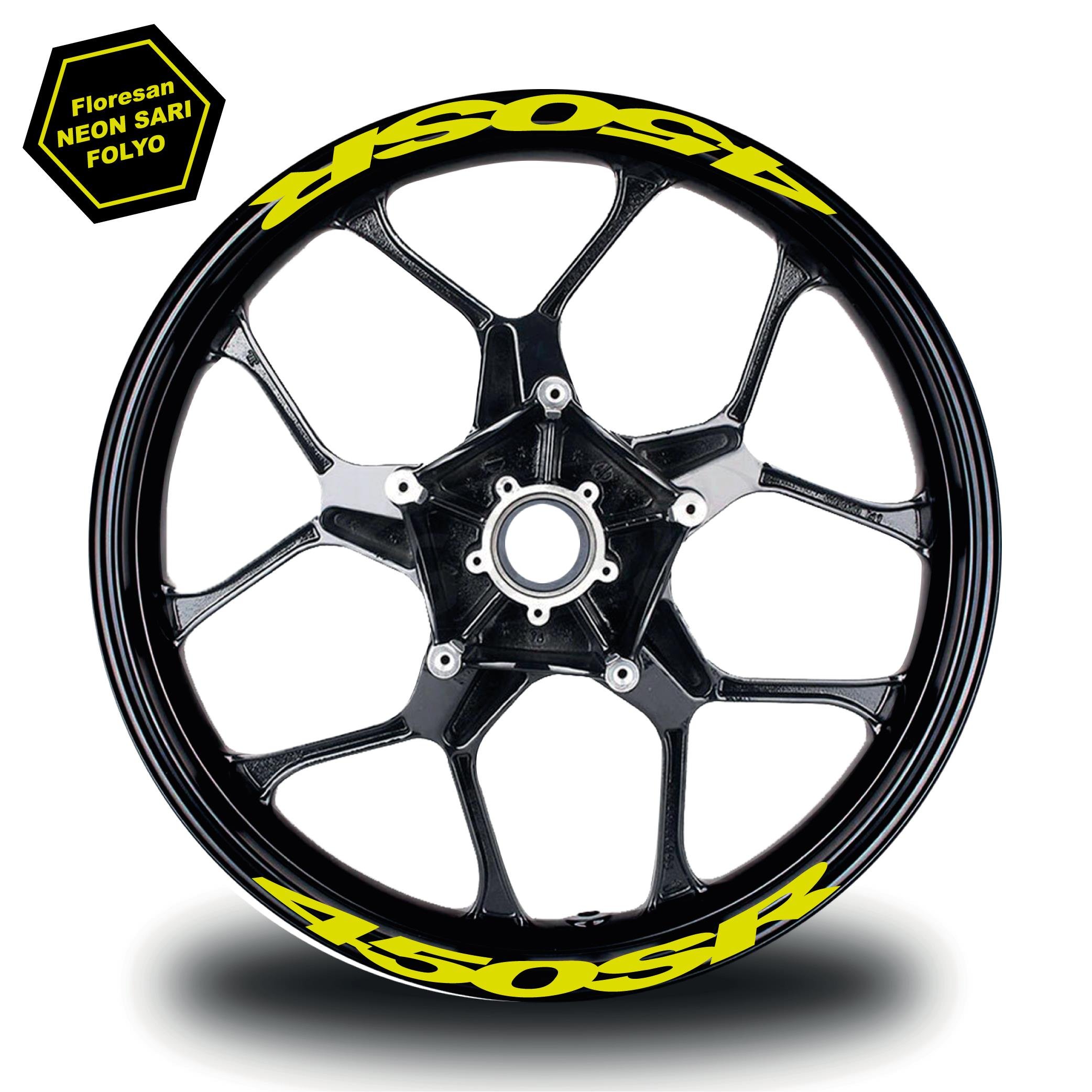 CF MOTOCF MOTO 450SR Jant İçi Yazı Modeli Neon Sarı