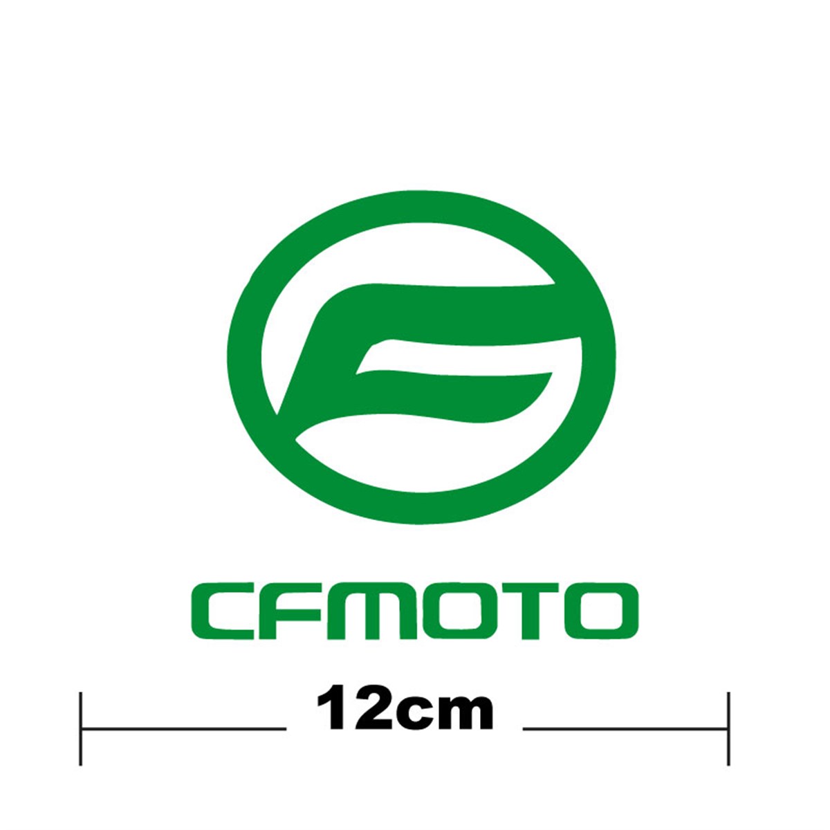 CF MOTO Logo Yazı Sticker Etiket Tek Renk