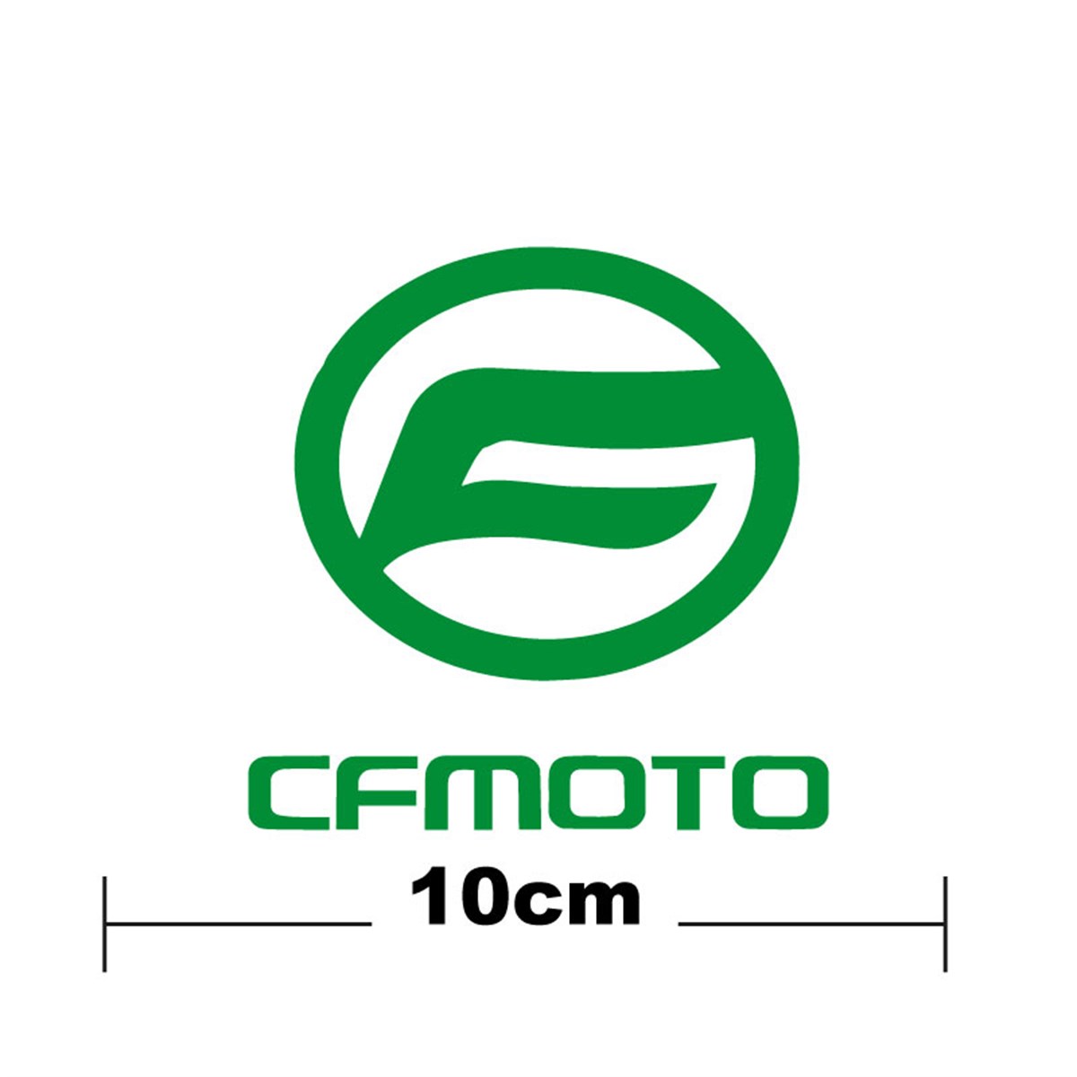 CF MOTO Logo Yazı Sticker Etiket Tek Renk