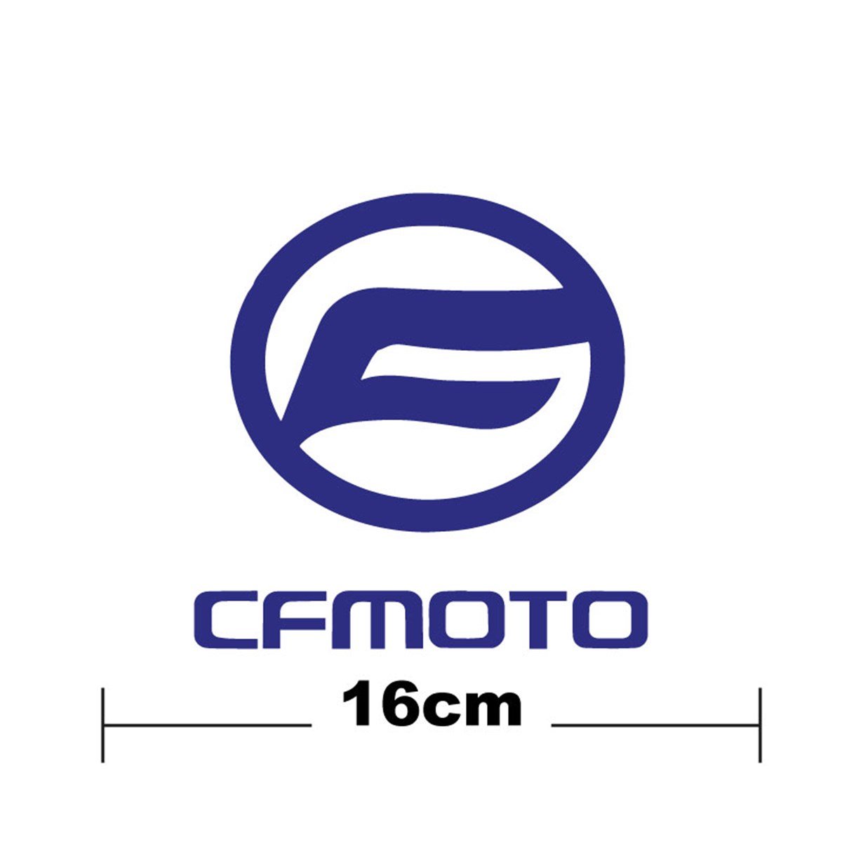 CF MOTO Logo Yazı Sticker Etiket Tek Renk