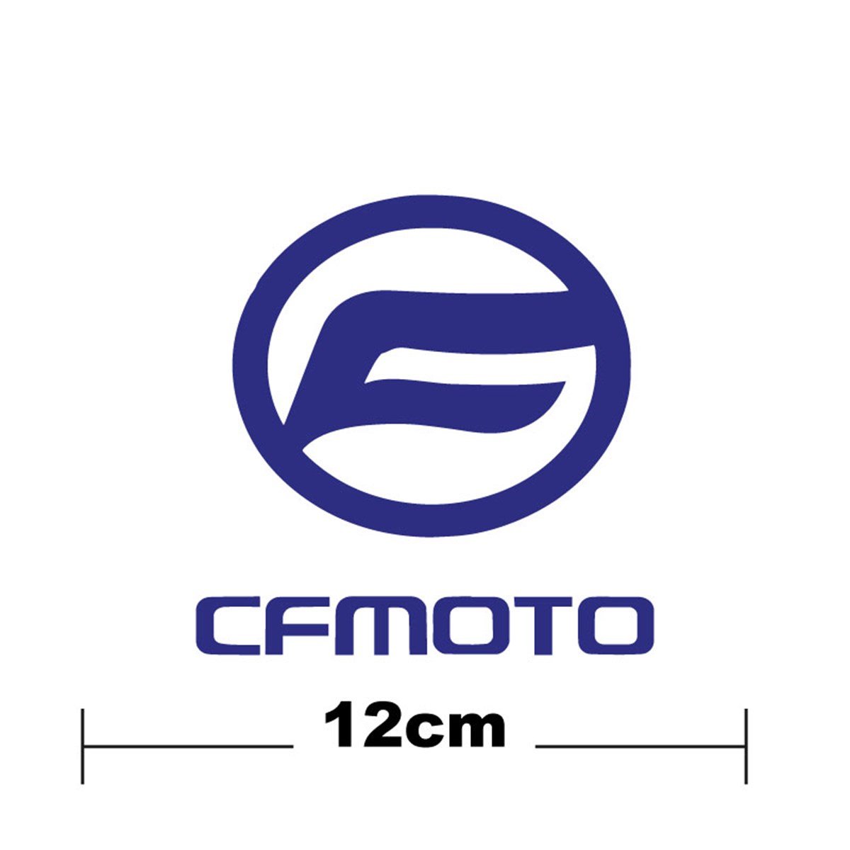 CF MOTO Logo Yazı Sticker Etiket Tek Renk