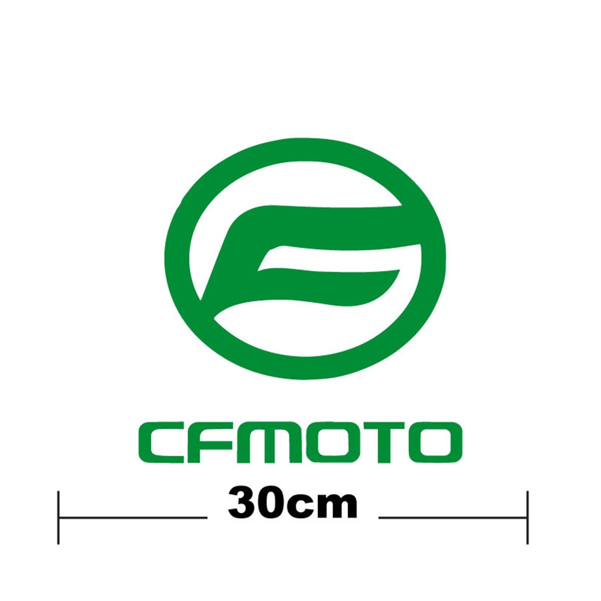 CF MOTO Logo Yazı Sticker Etiket Tek Renk