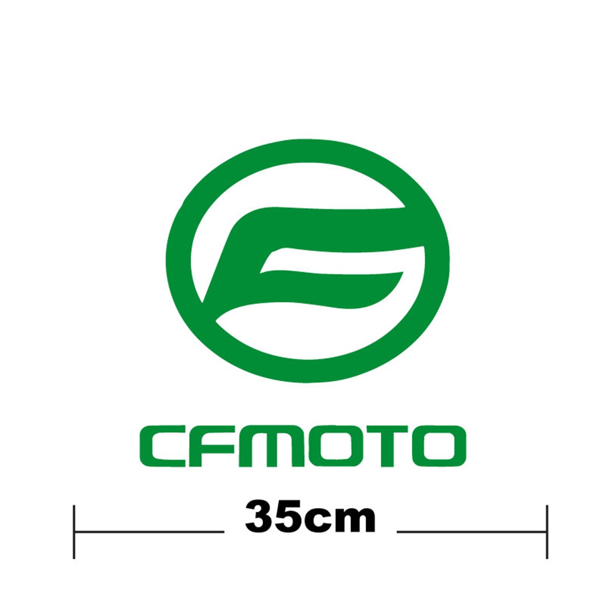 CF MOTO Logo Yazı Sticker Etiket Tek Renk