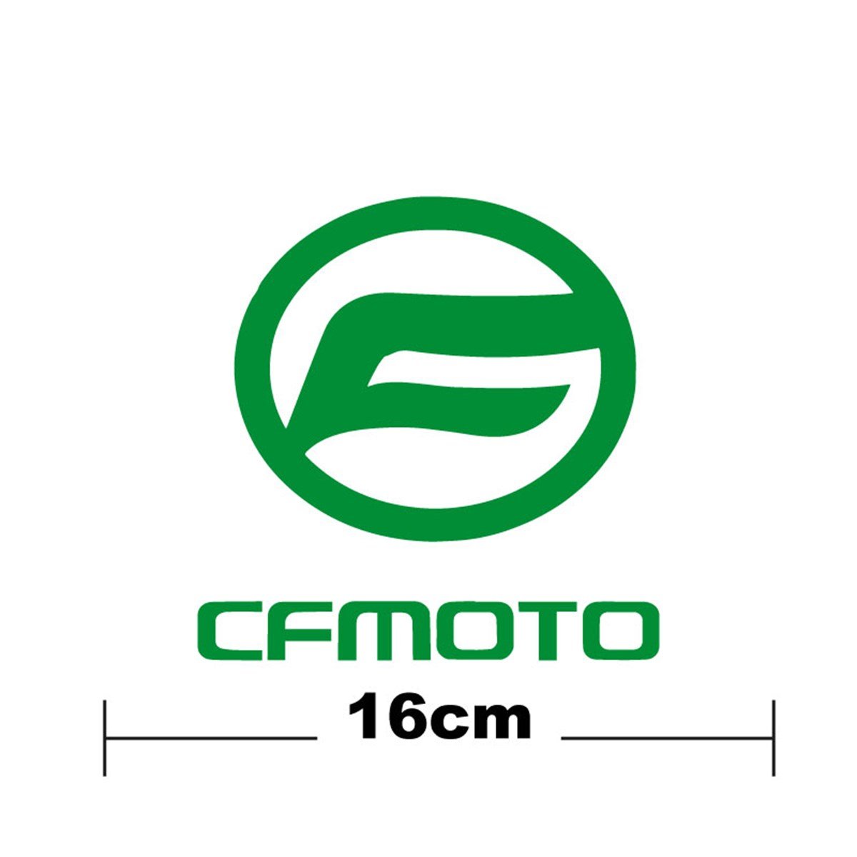 CF MOTO Logo Yazı Sticker Etiket Tek Renk