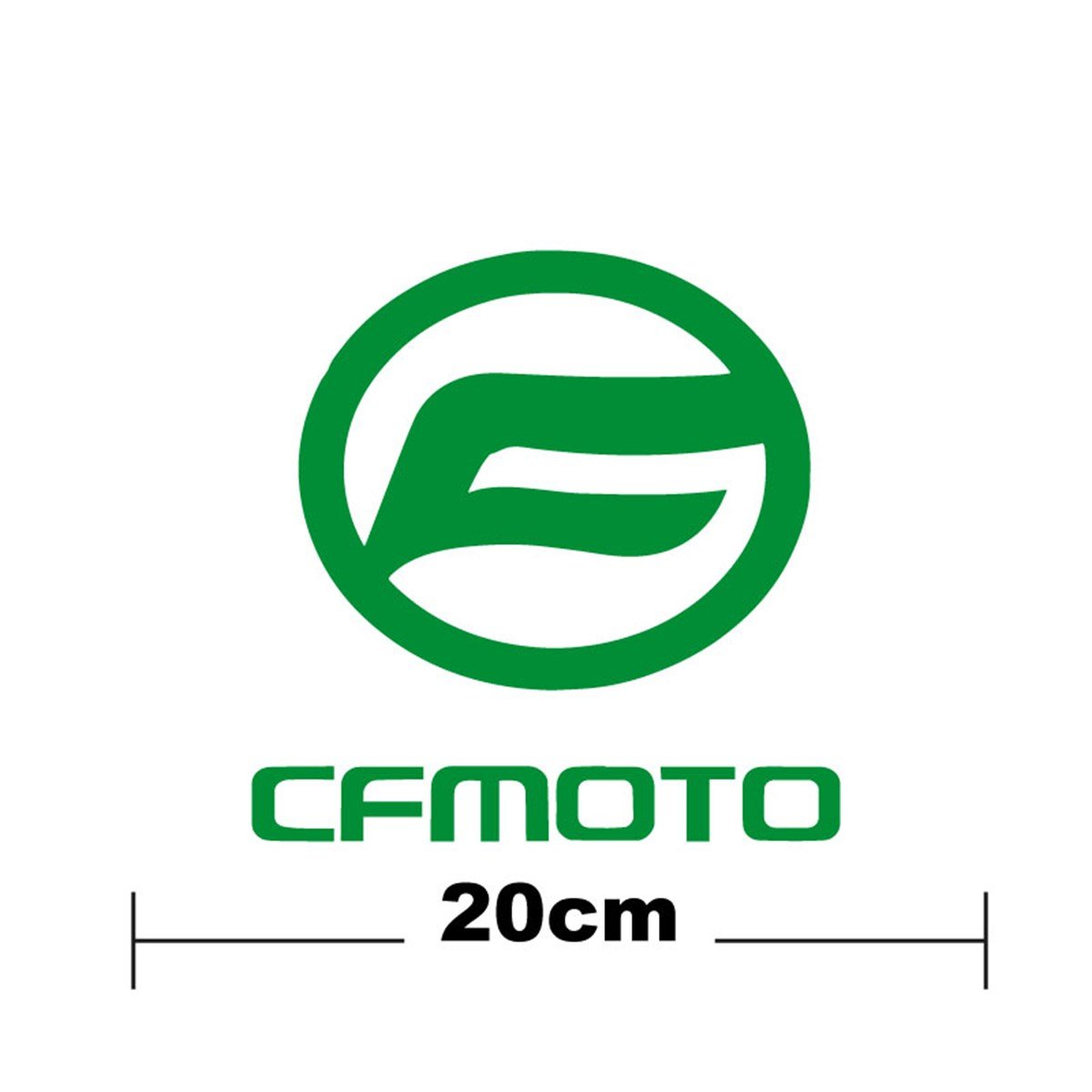 CF MOTO Logo Yazı Sticker Etiket Tek Renk