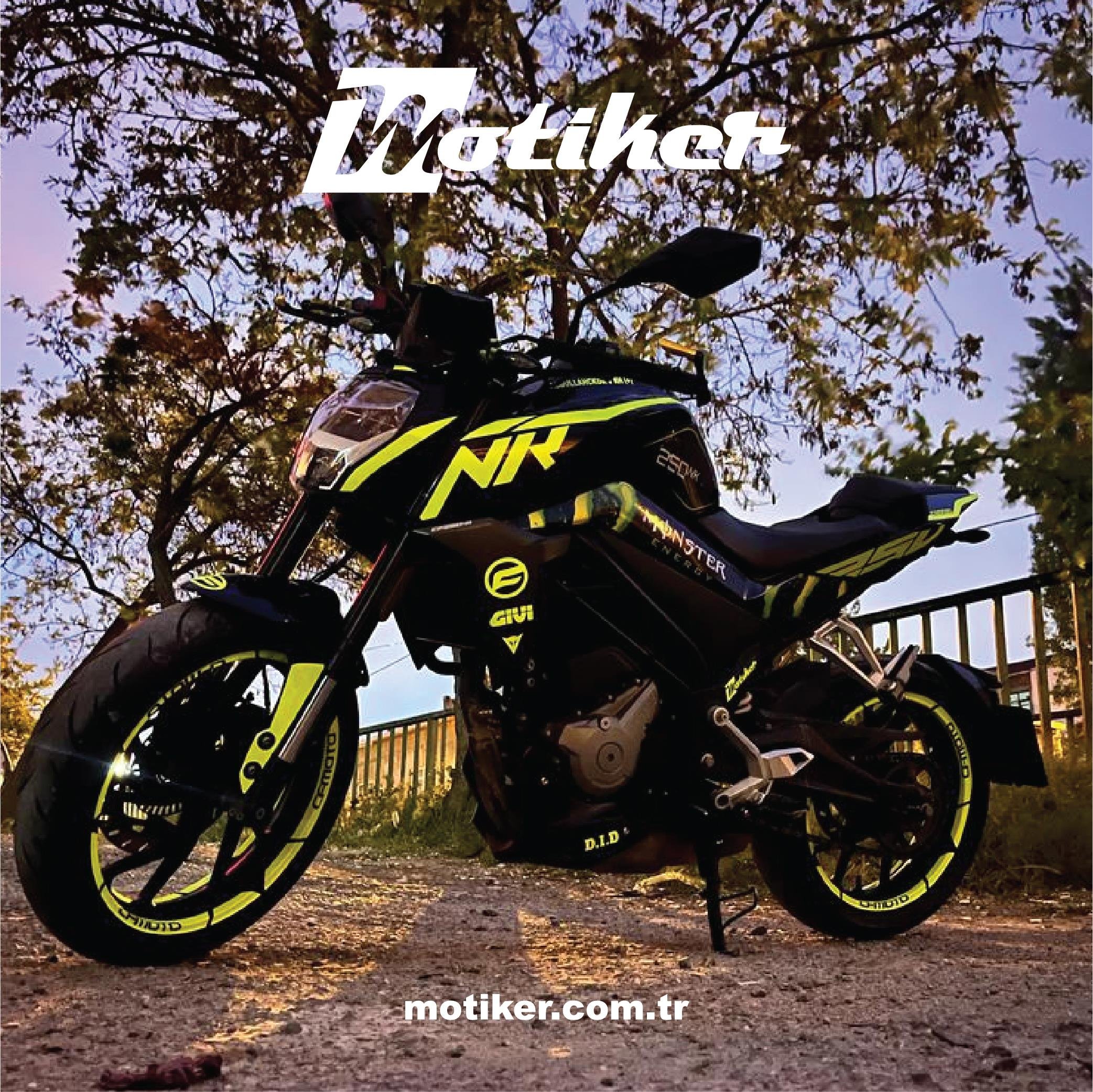 Cf Moto Monster Ve Neon Sticker Takım Modeli