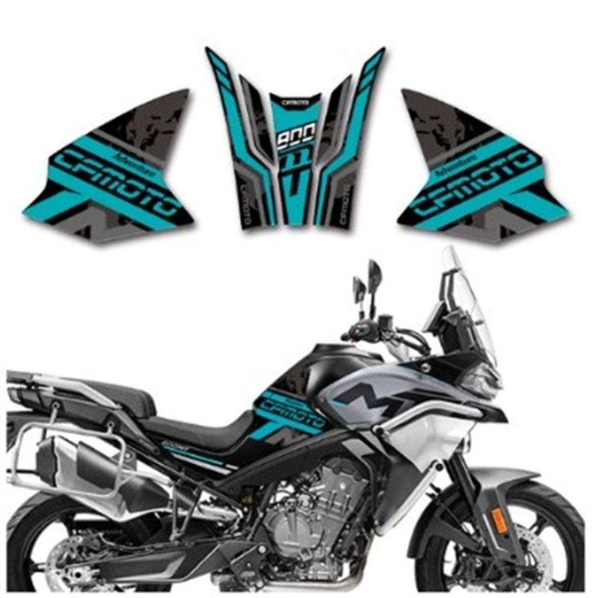 CF MOTO MT800 Tank Pad Sticker Etiket Model