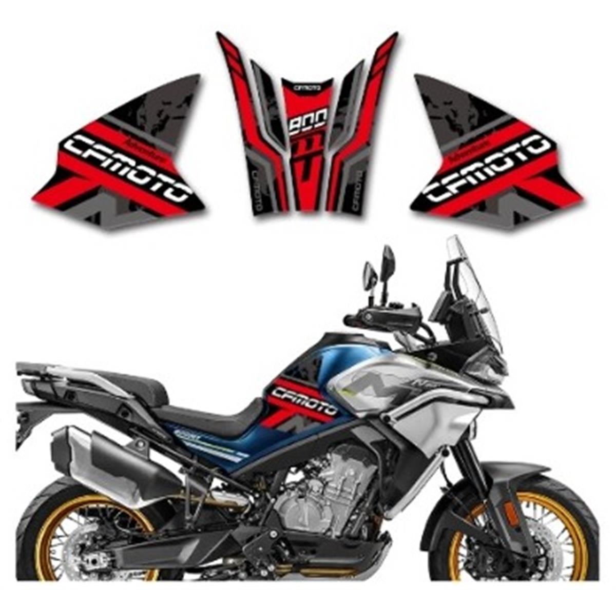 CF MOTO MT800 Tank Pad Sticker Etiket Model