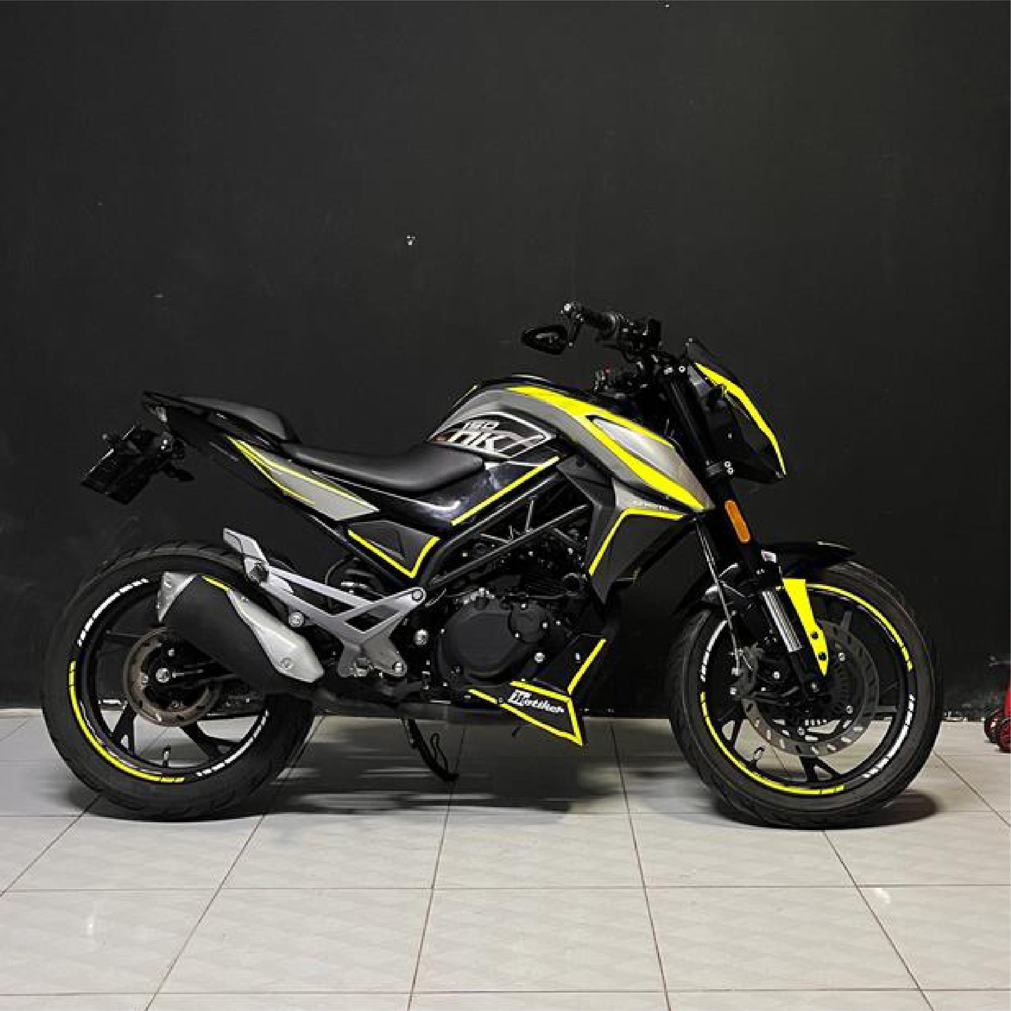 150 NKCF Moto NK 150 Sarı Sticker Etiket Modeli