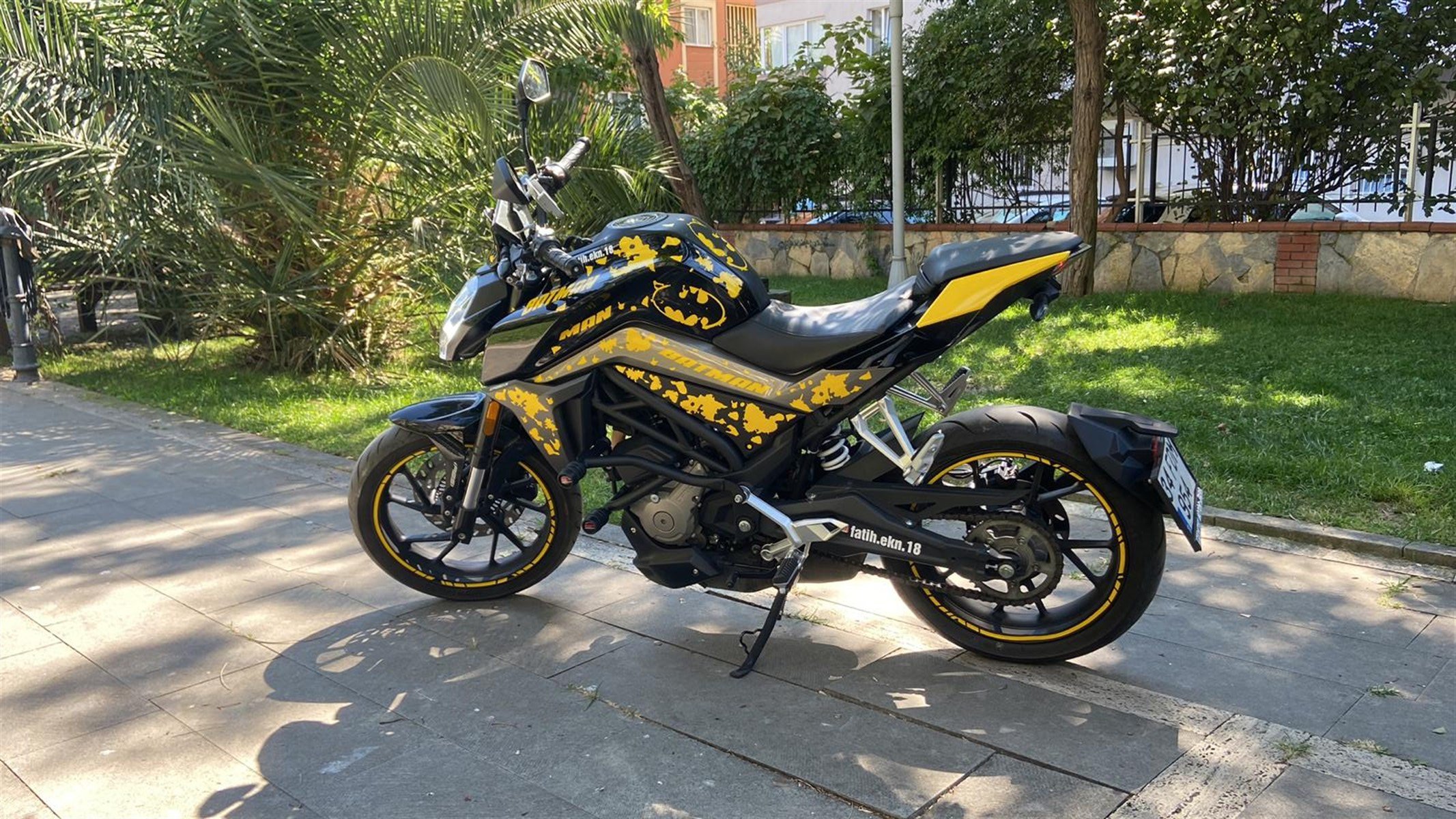 CF MOTO NK 250 Batman Sticker Etiket Modeli