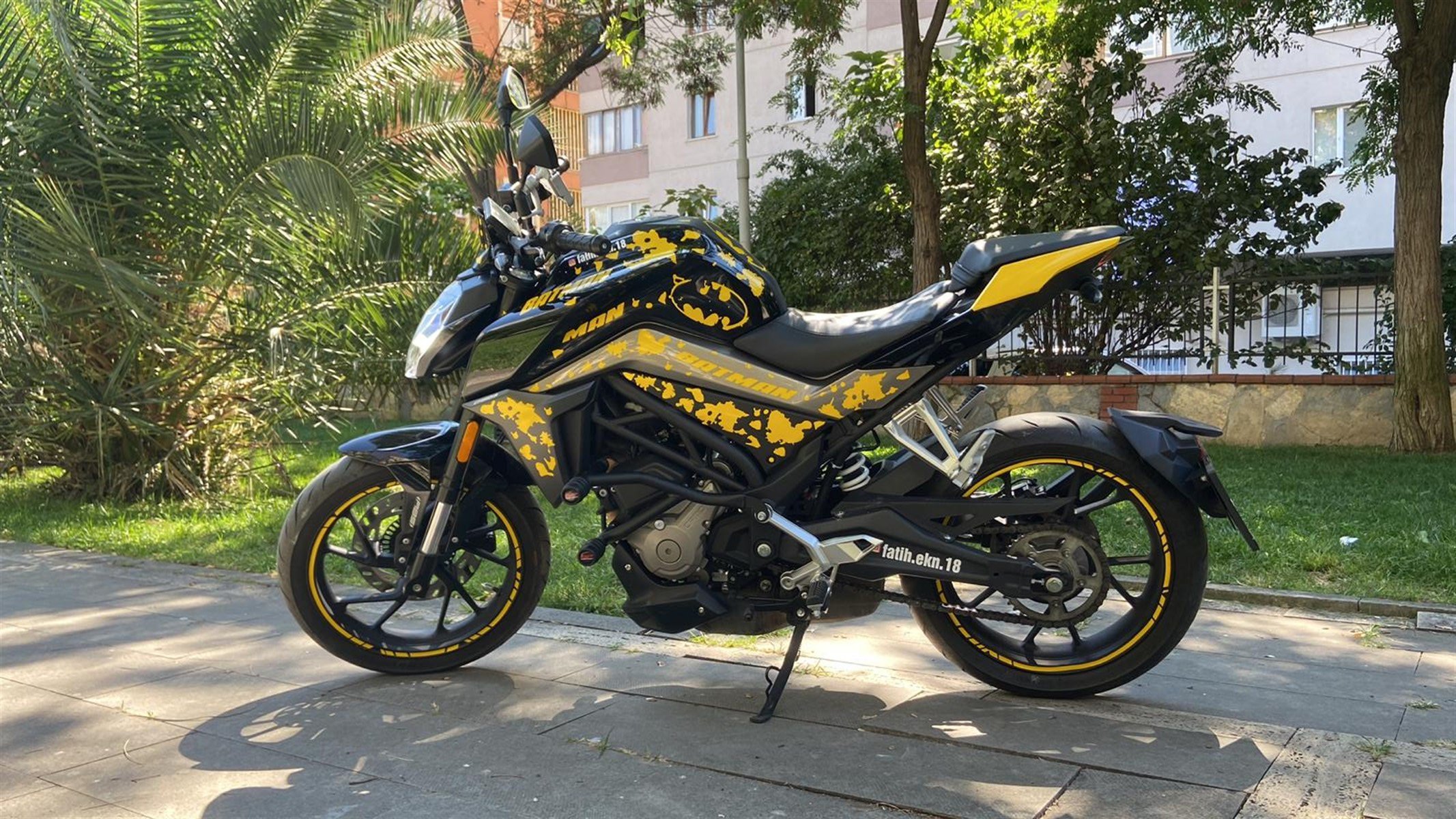 CF MOTO NK 250 Batman Sticker Etiket Modeli