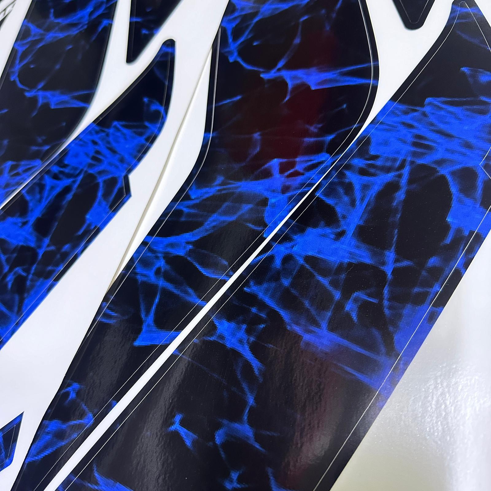 250 NKCF MOTO NK 250 Duman Orta Sticker Etiket Modeli Mavi