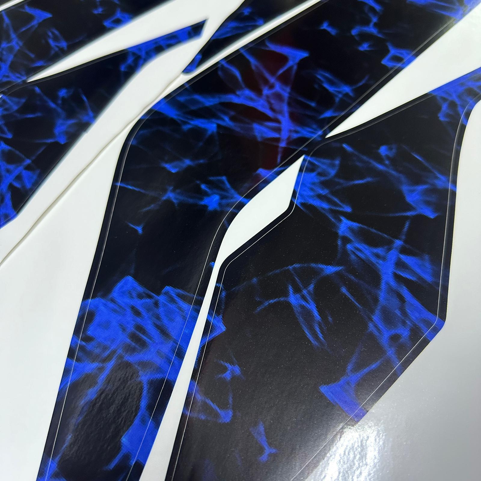 250 NKCF MOTO NK 250 Duman Orta Sticker Etiket Modeli Mavi