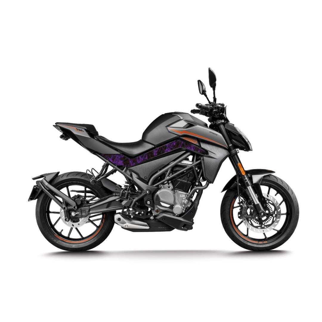 250 NKCF MOTO NK 250 Duman Orta Sticker Etiket Modeli Mor