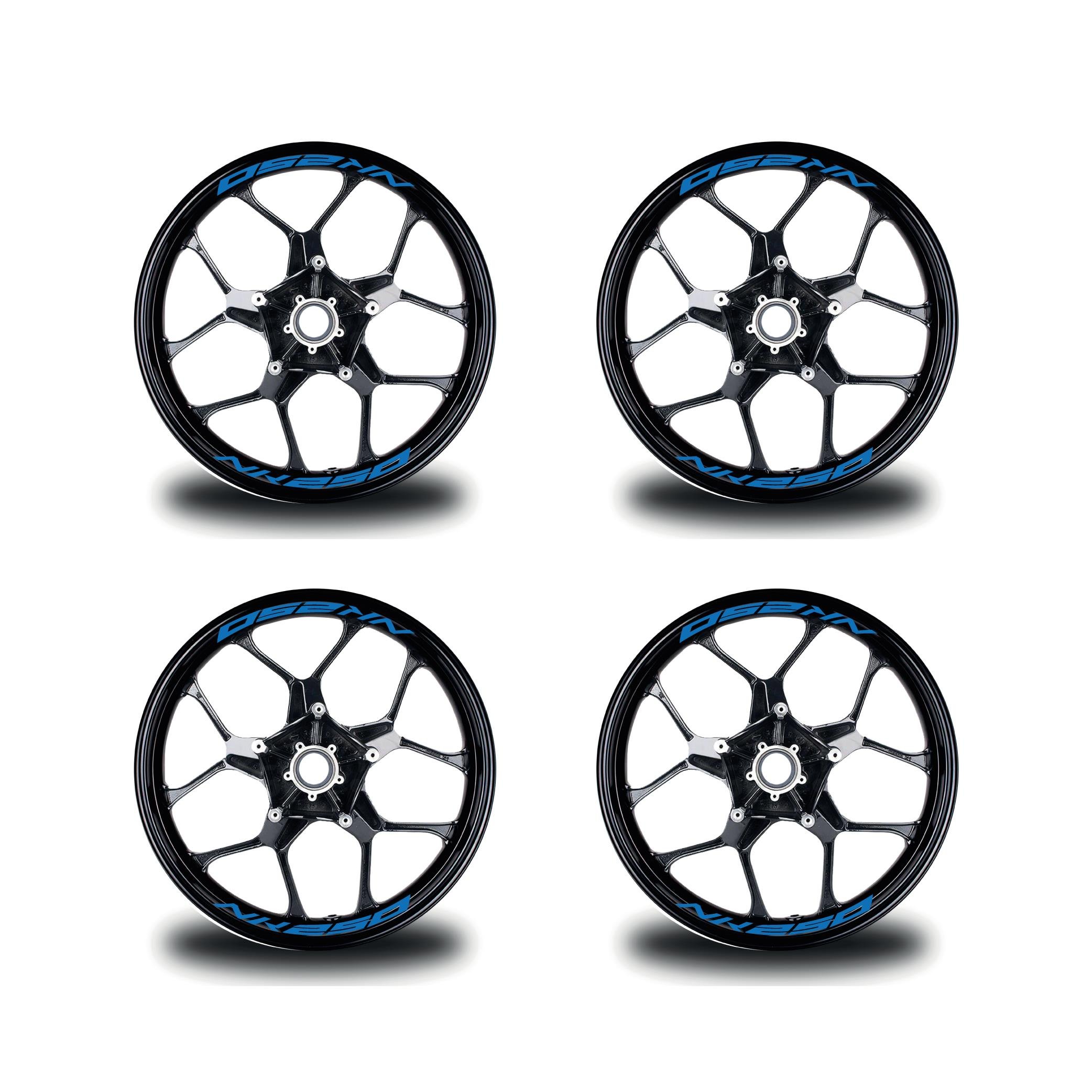 250 NKCF MOTO NK 250 Jant İçi 8 adet Sticker Mavi