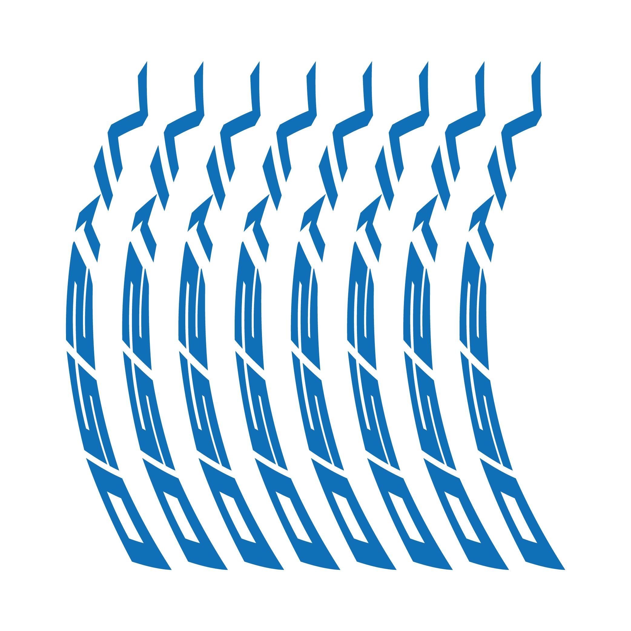 250 NKCF MOTO NK 250 Jant İçi 8 adet Sticker Mavi