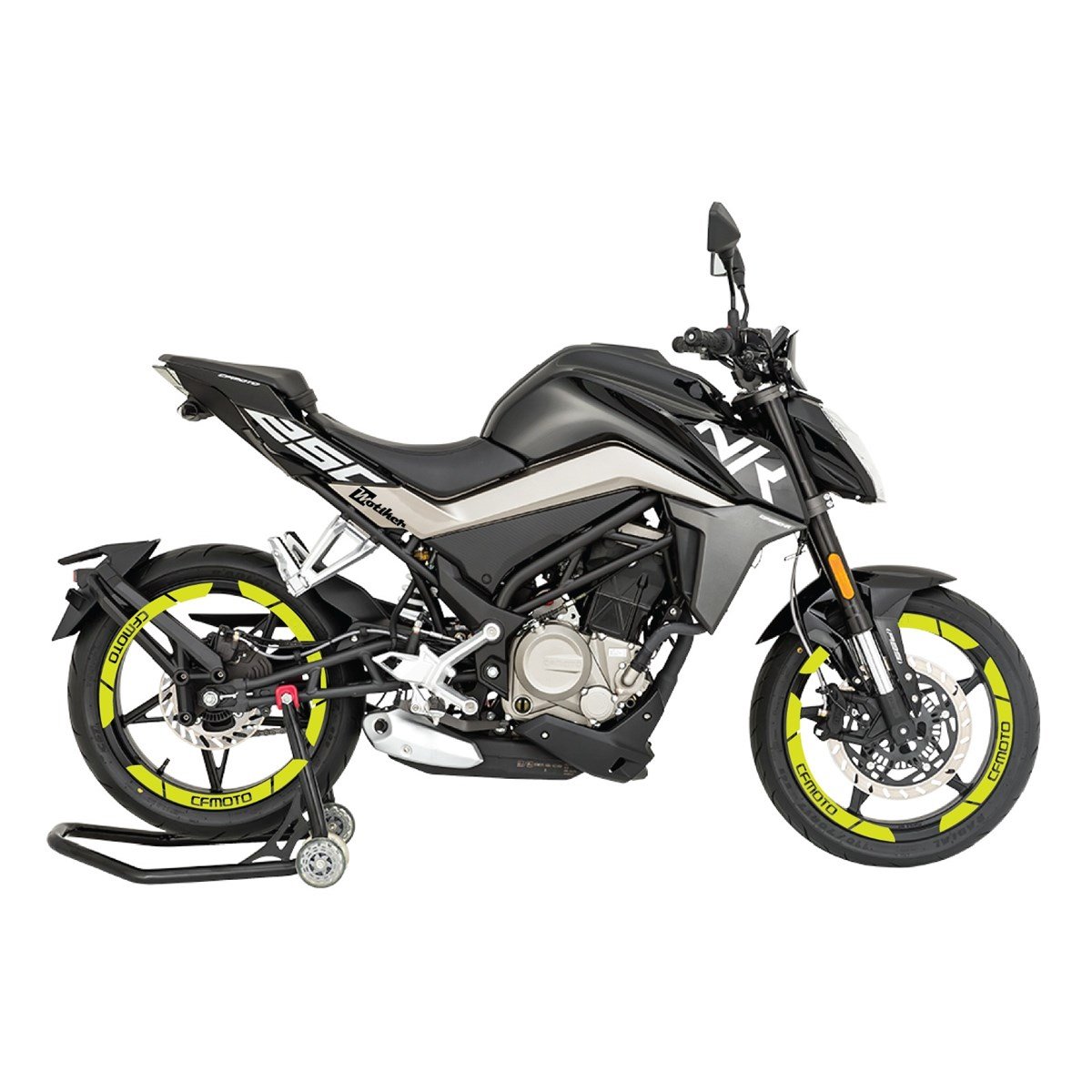 CF MOTO NK 250 Jant Neon Sarı Sticker Etiket Modeli