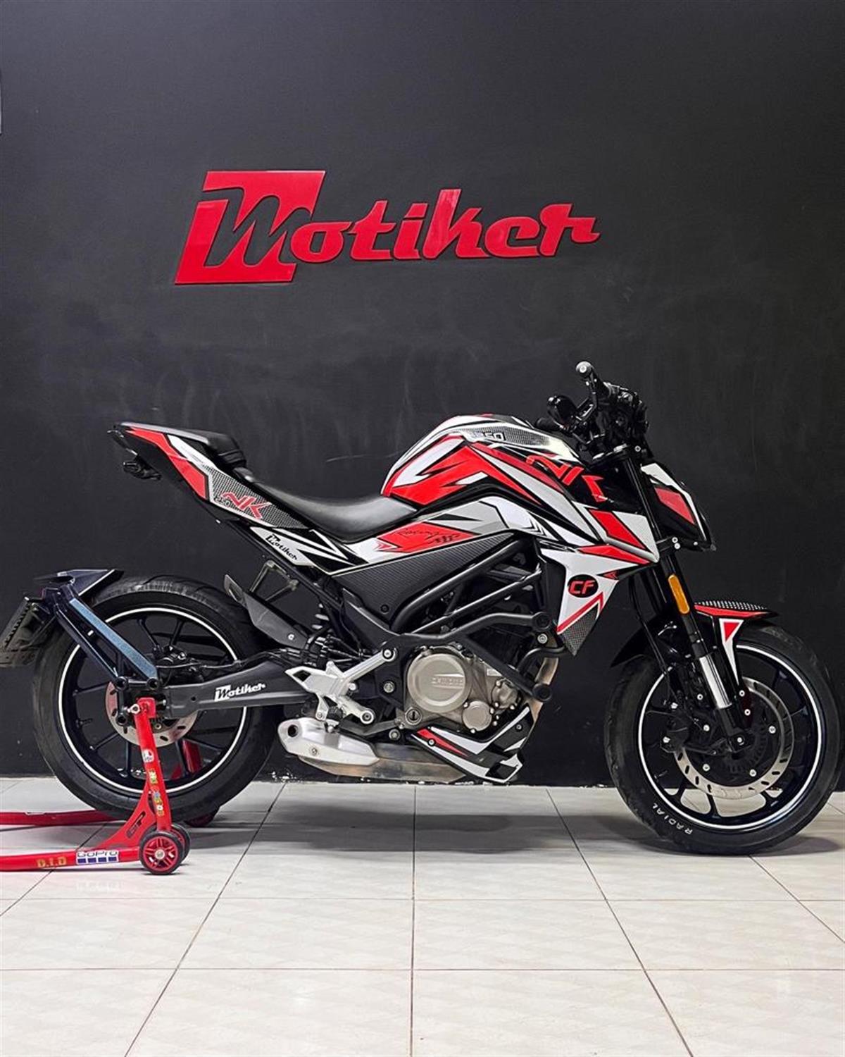 CF MOTO NK 250 - Orange Full Desen Parça Takım Sticker Modeli