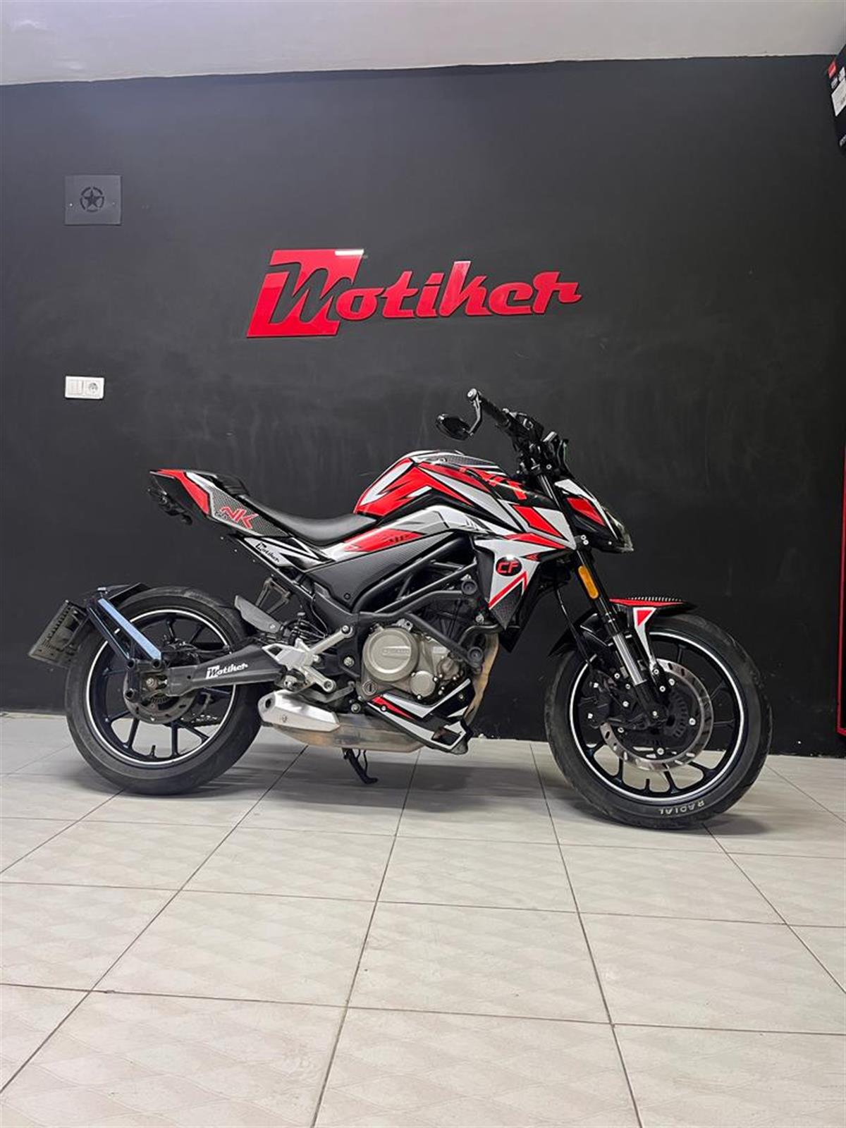 CF MOTO NK 250 - Orange Full Desen Parça Takım Sticker Modeli