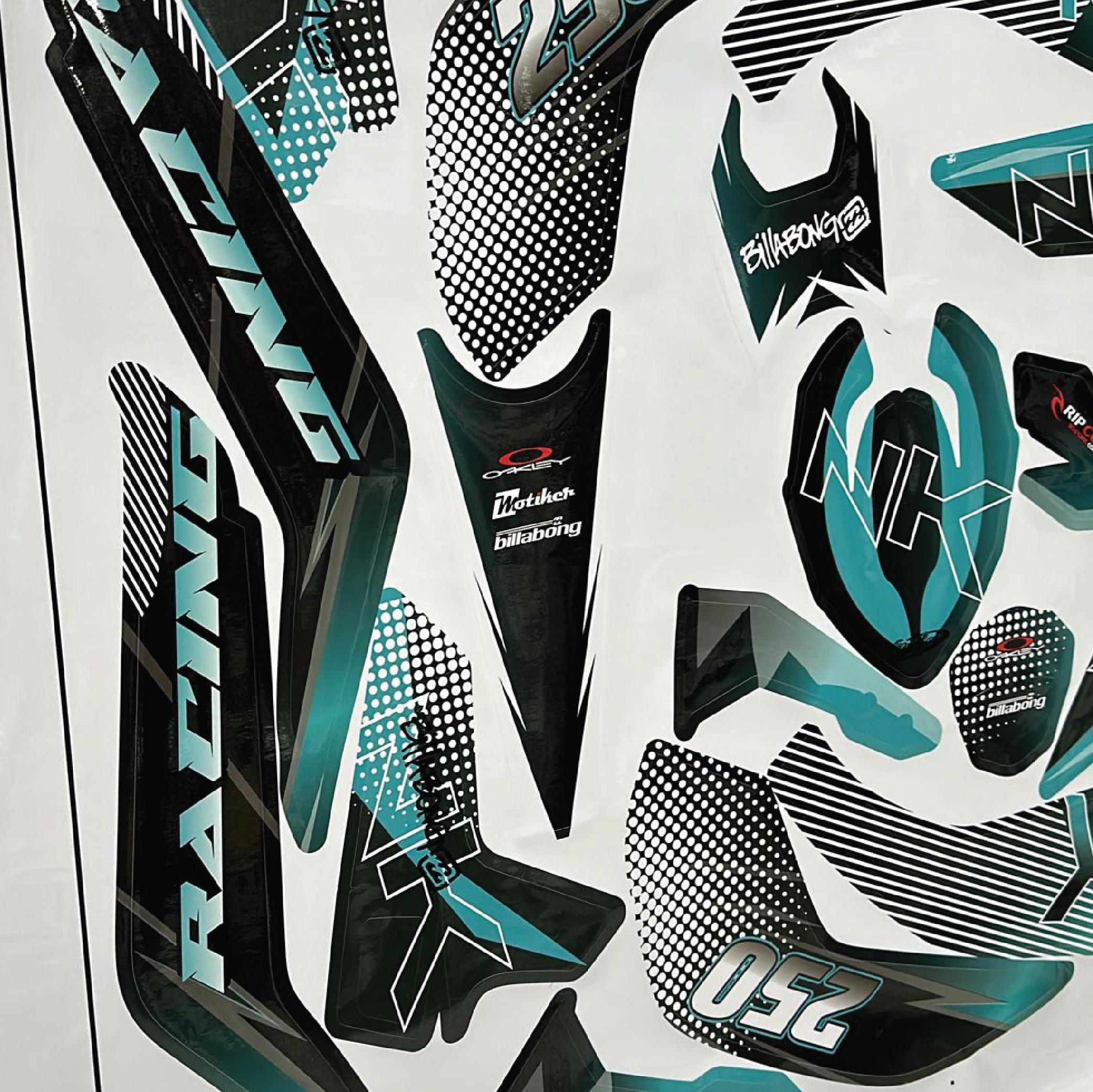 CF MOTO NK 250 - Racing Desen Parça Takım Sticker M1