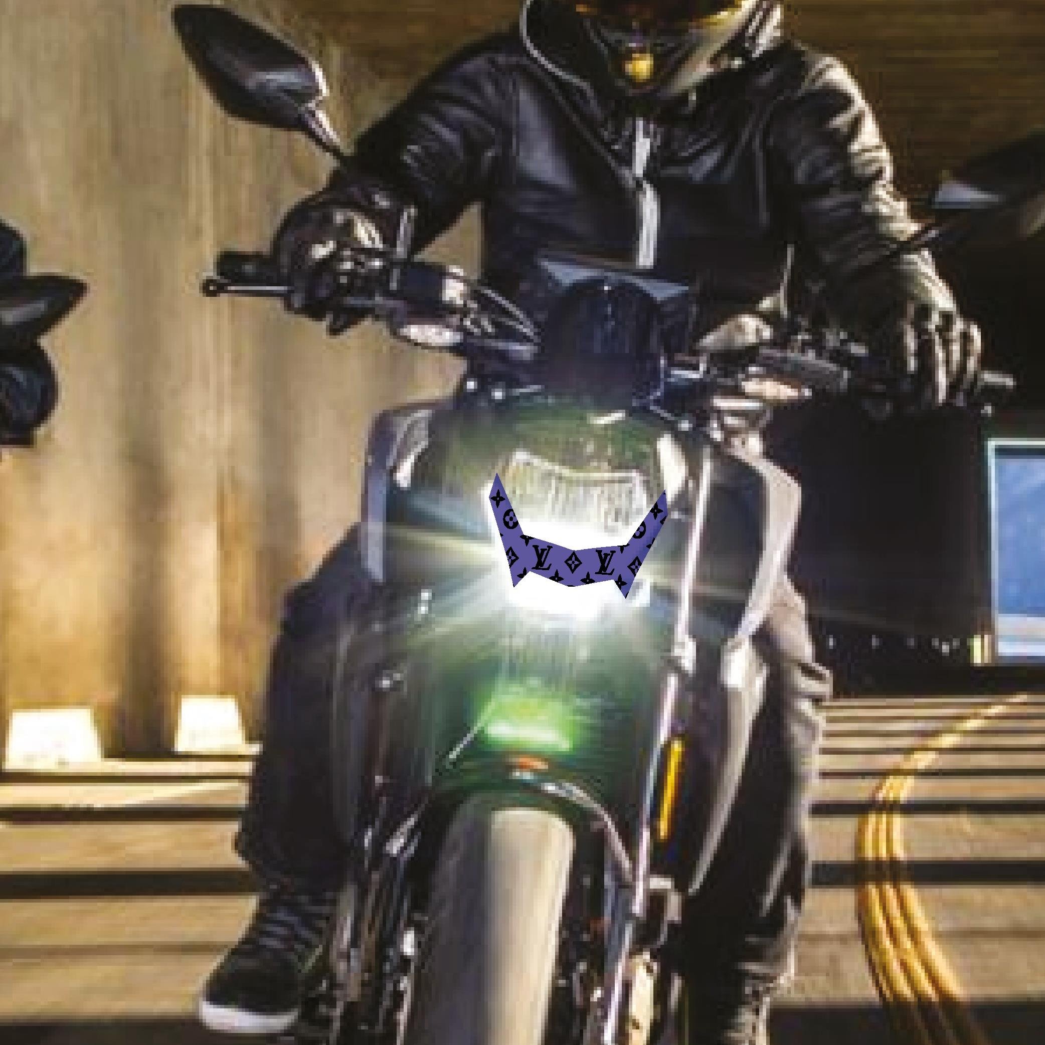 250 NKCF MOTO NK250 2018-2024 Ön Far Led Üstü LV Sticker Yarı Şeffaf Etiket Modeli Mavi