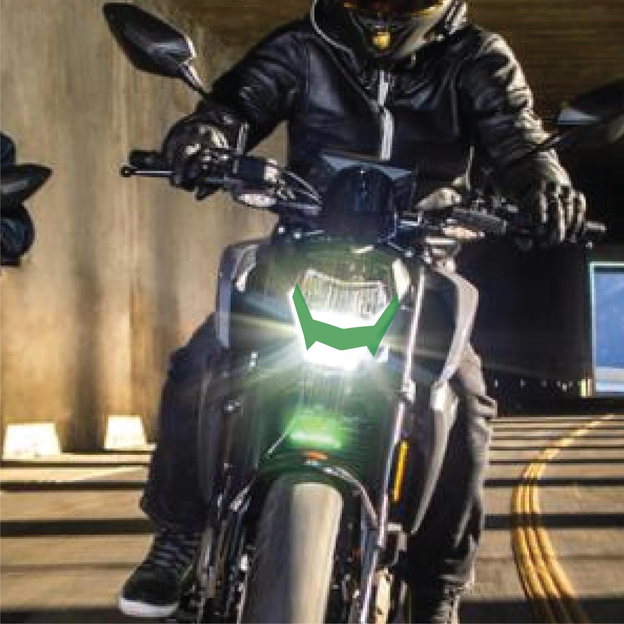 250 NKCF MOTO NK250 2018-2024 Ön Far Led Üstü Yarı Şeffaf Etiket Modeli Yeşil