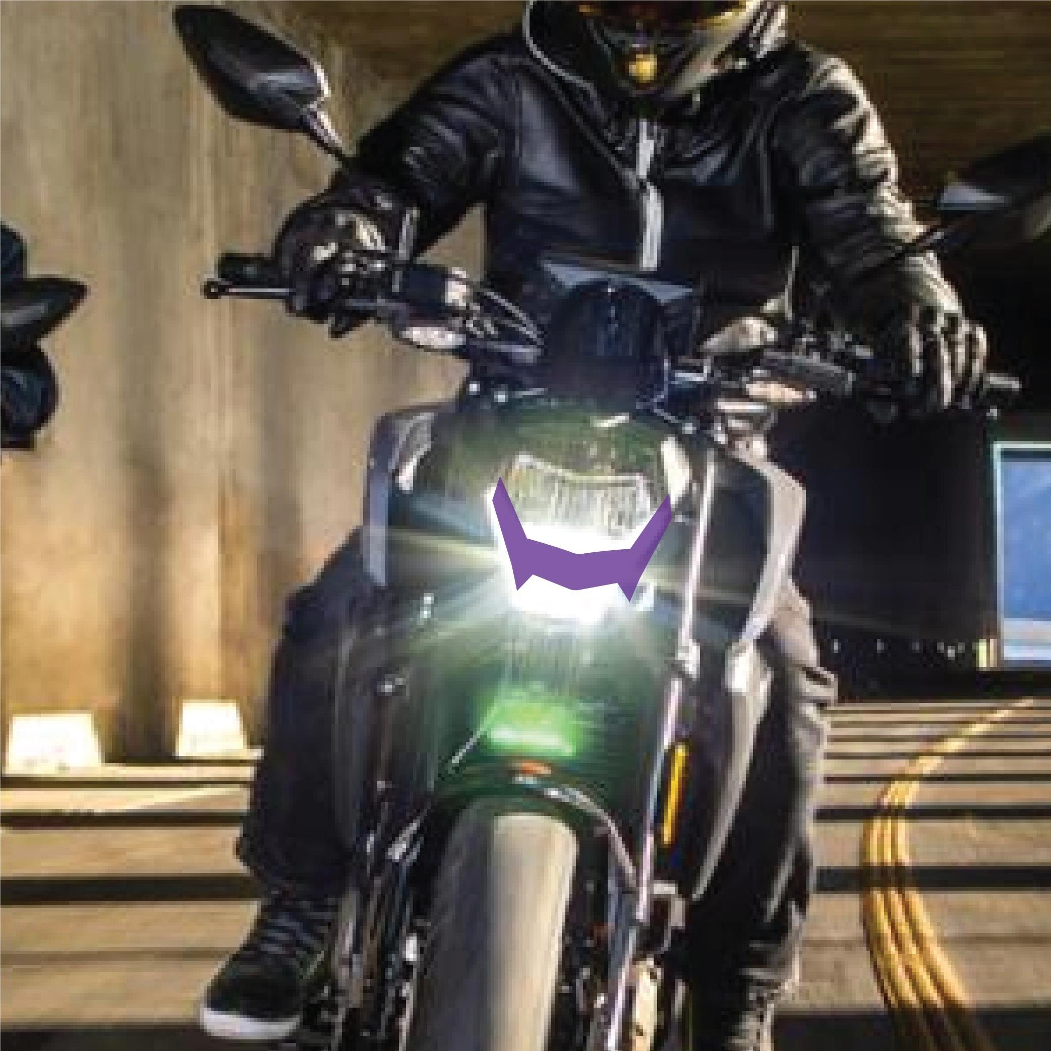 250 NKCF MOTO NK250 2018-2024 Ön Far Led Üstü Yarı Şeffaf Etiket Modeli Mor
