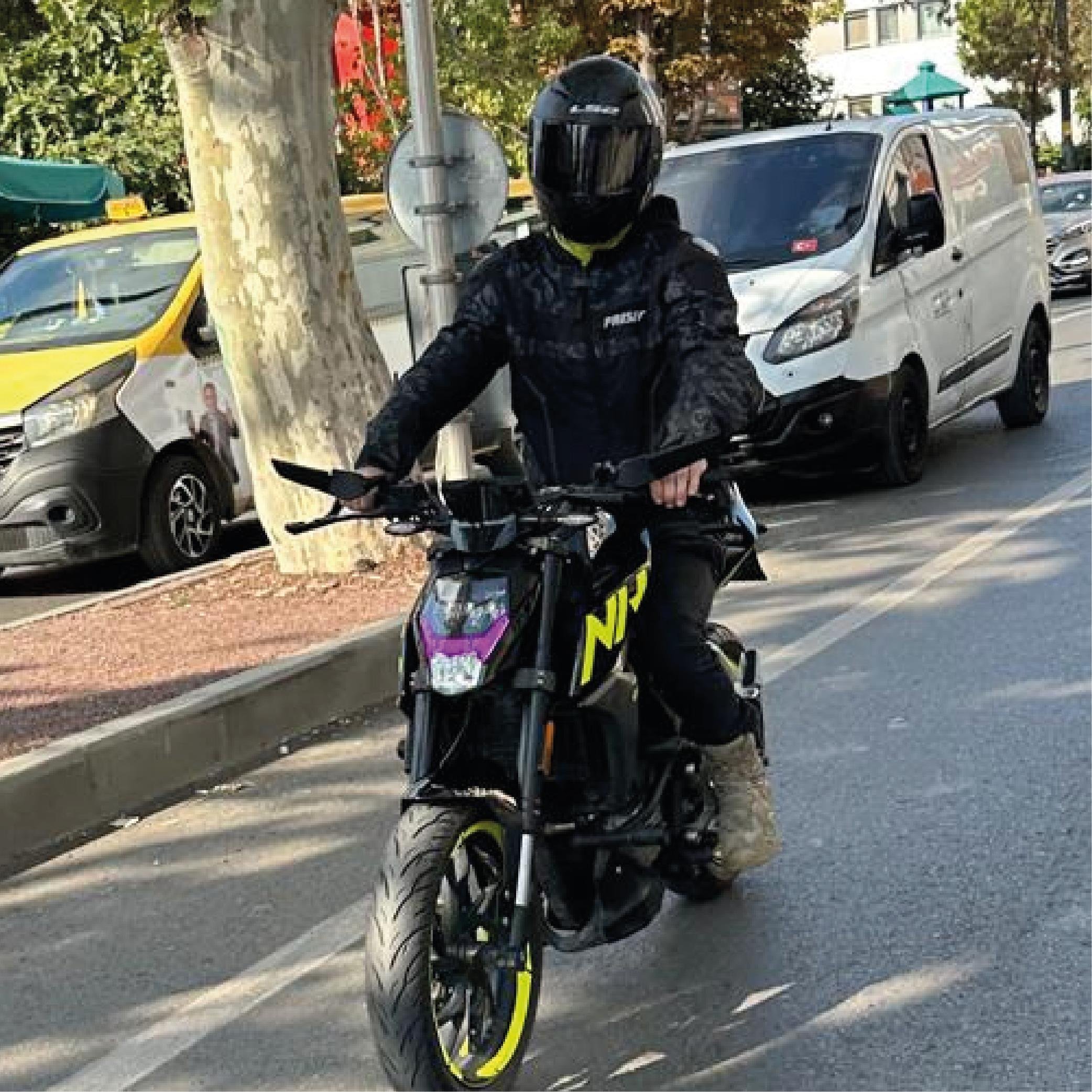 250 NKCF MOTO NK250 2018-2024 Ön Far Led Üstü LV Sticker Yarı Şeffaf Etiket Modeli Mor