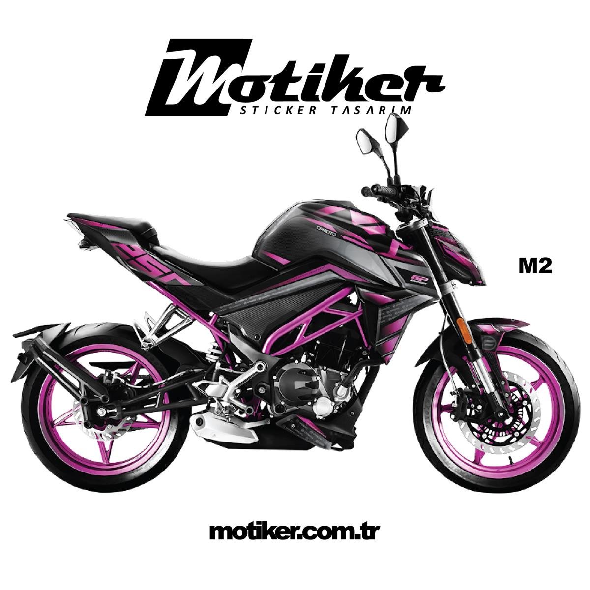 CF Moto NK250 GP Modeli M2 Parça Sticker Etiket Kaplama Modeli