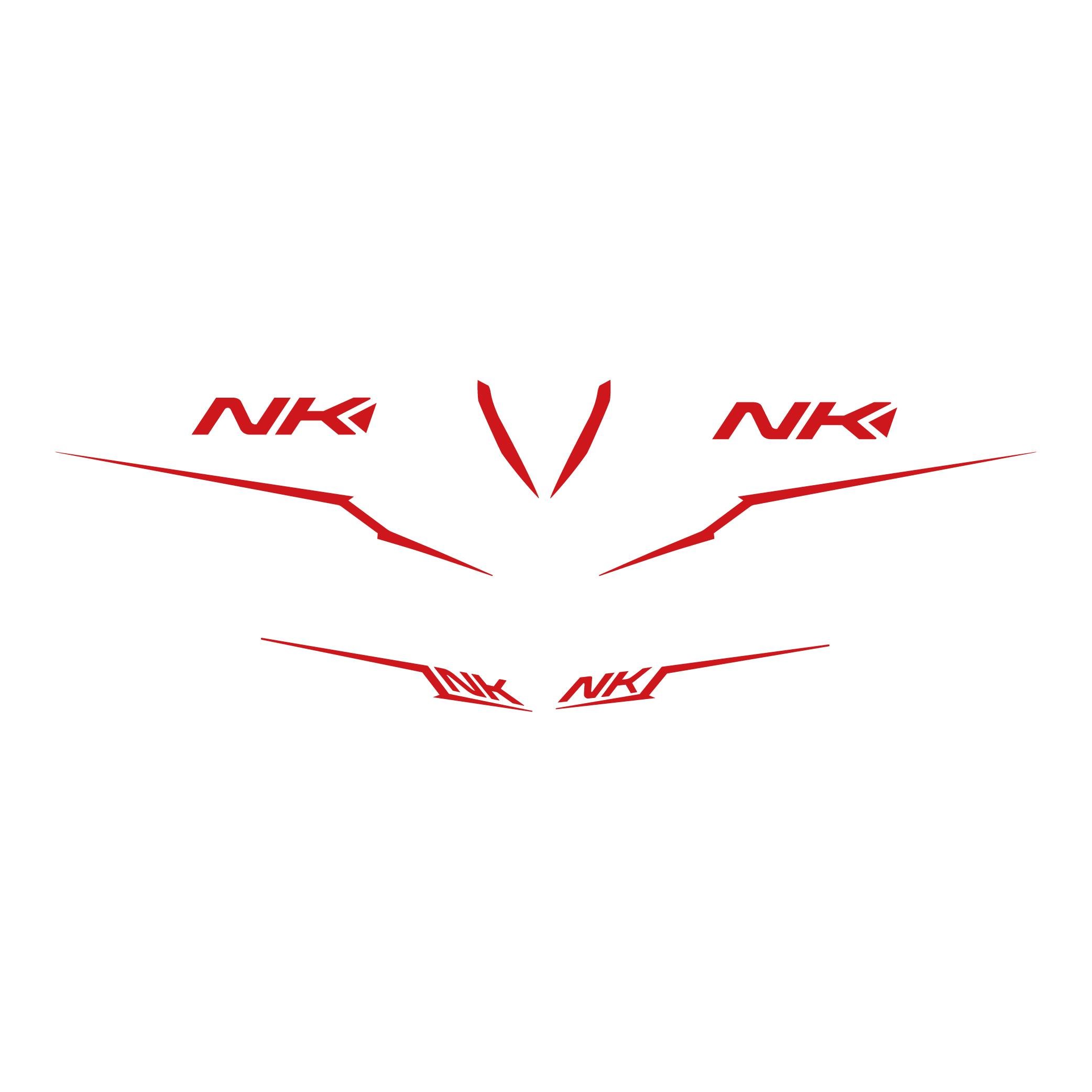 250 NKCF MOTO NK250 Kırmızı Orjinal Sticker Etiket Modeli 2022-2024 Model 