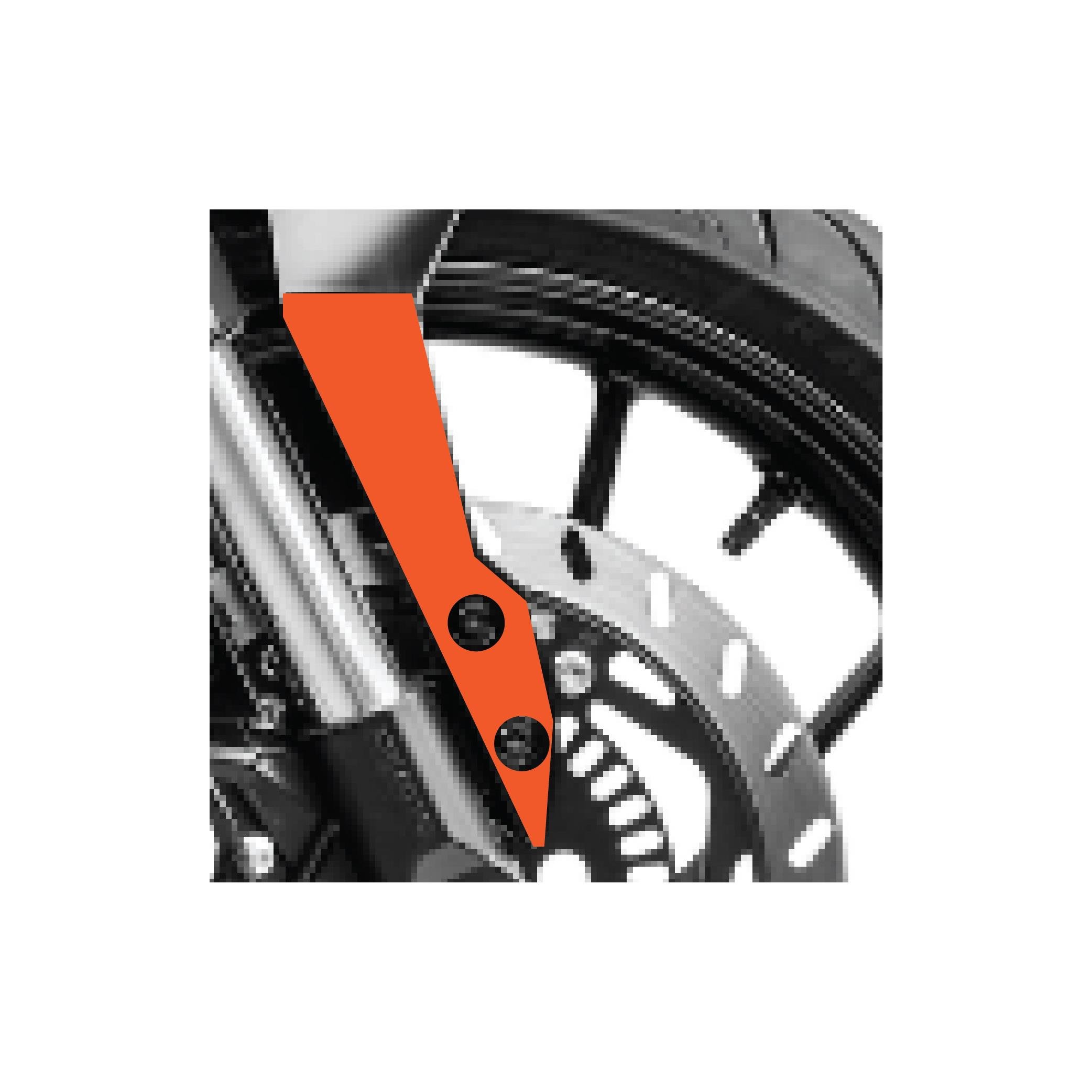 250 NKCF Moto NK250 Ön Çamurluk Sağ Sol Turuncu Renk Sticker Etiket Kaplama Modeli 2019-2024