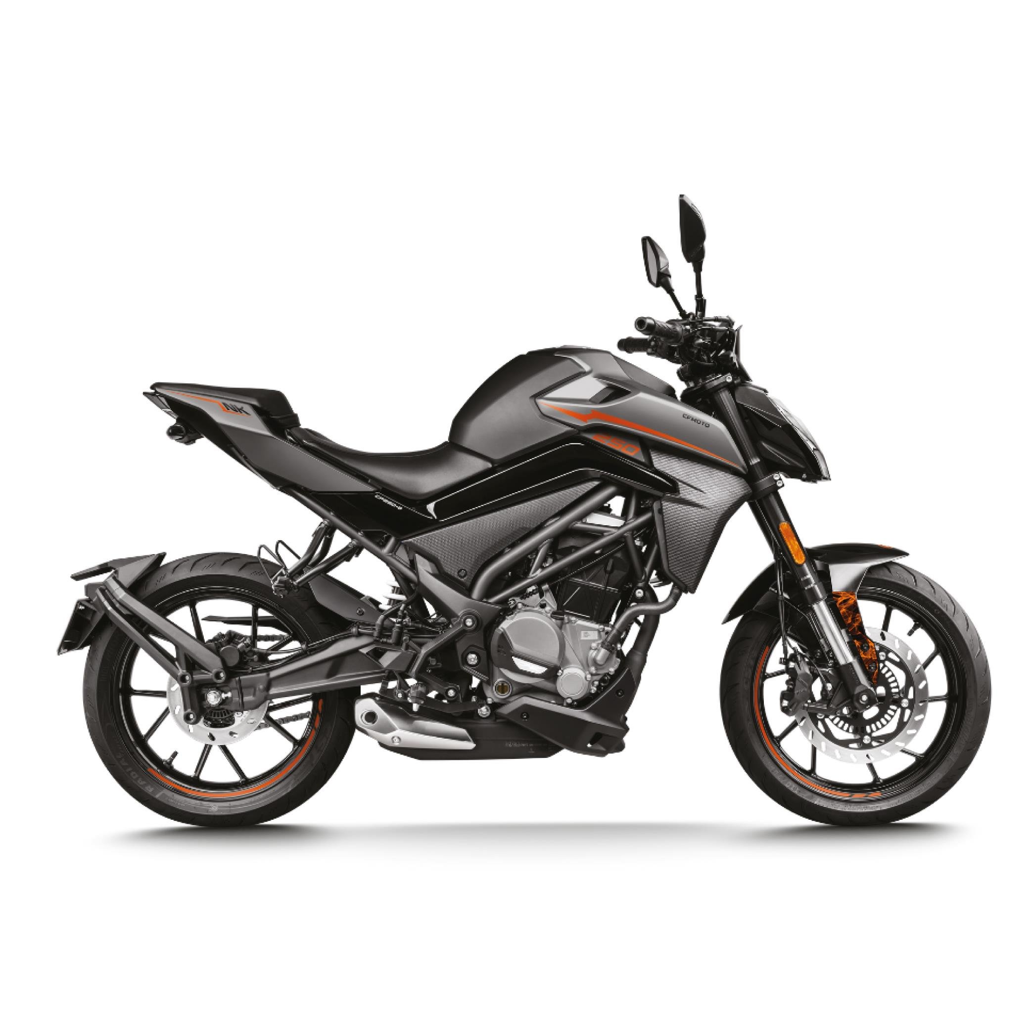 250 NKCF Moto NK250 Ön Çamurluk Sağ Sol Turuncu Duman Renk Sticker Etiket Kaplama Modeli 2019-2024