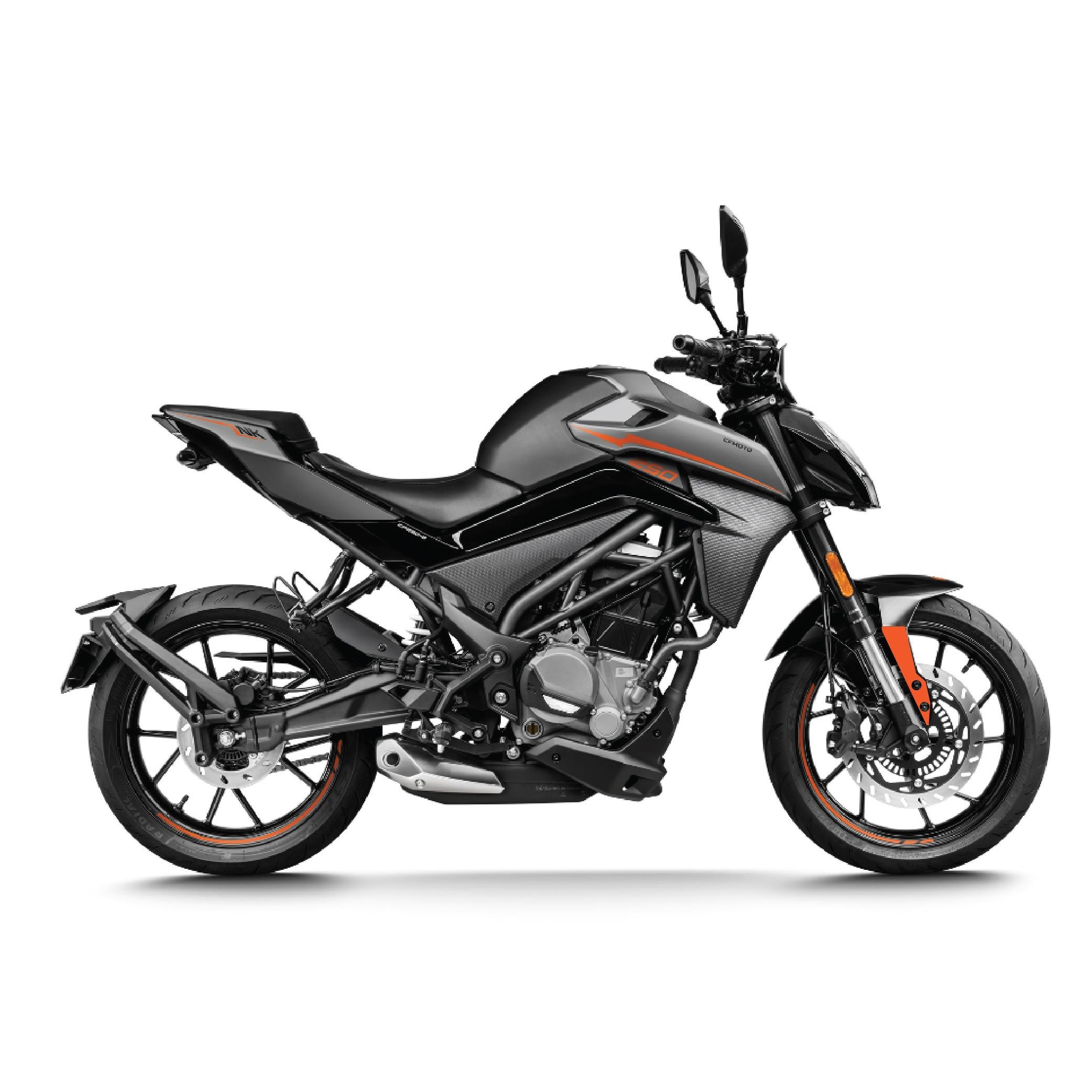 250 NKCF Moto NK250 Ön Çamurluk Sağ Sol Turuncu Renk Sticker Etiket Kaplama Modeli 2019-2024