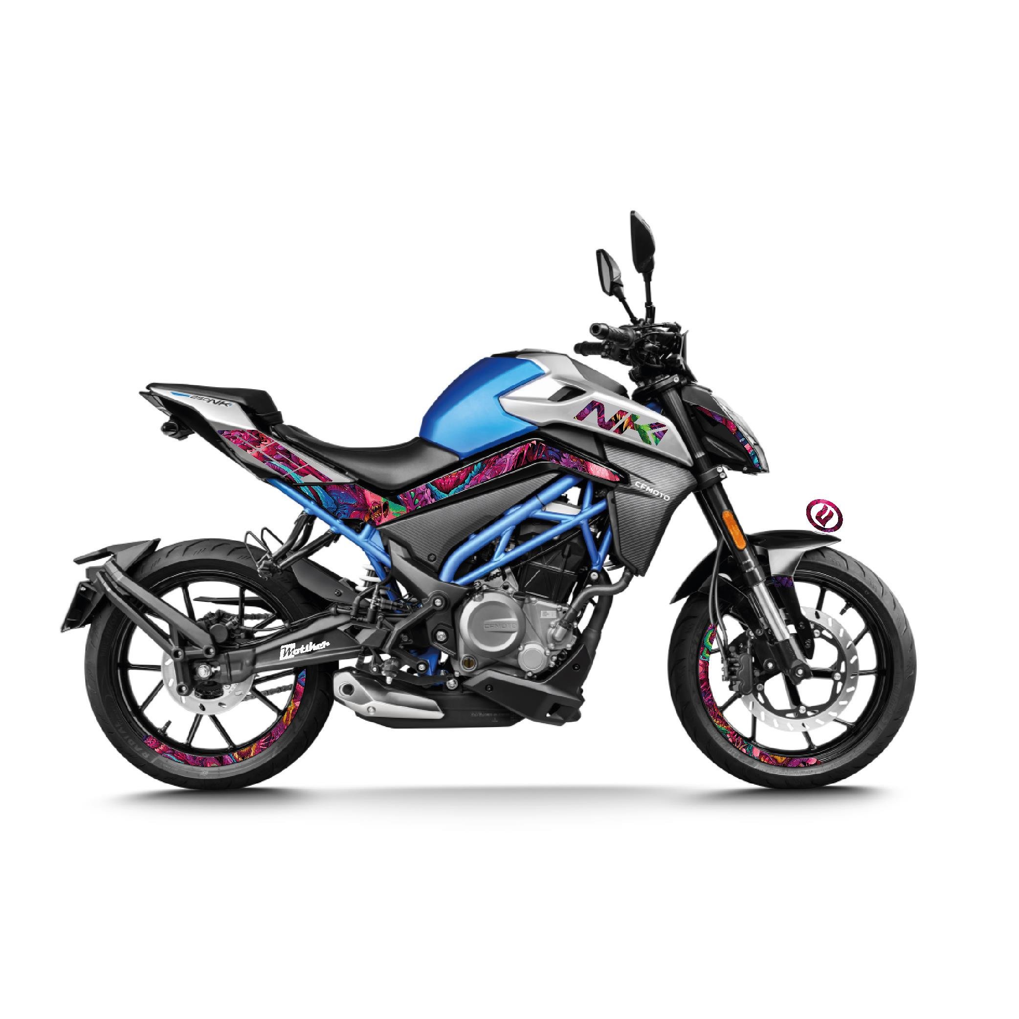 250 NKCF MOTO NK250 Pink Monster Tam Takım Model Sticker Modeli 