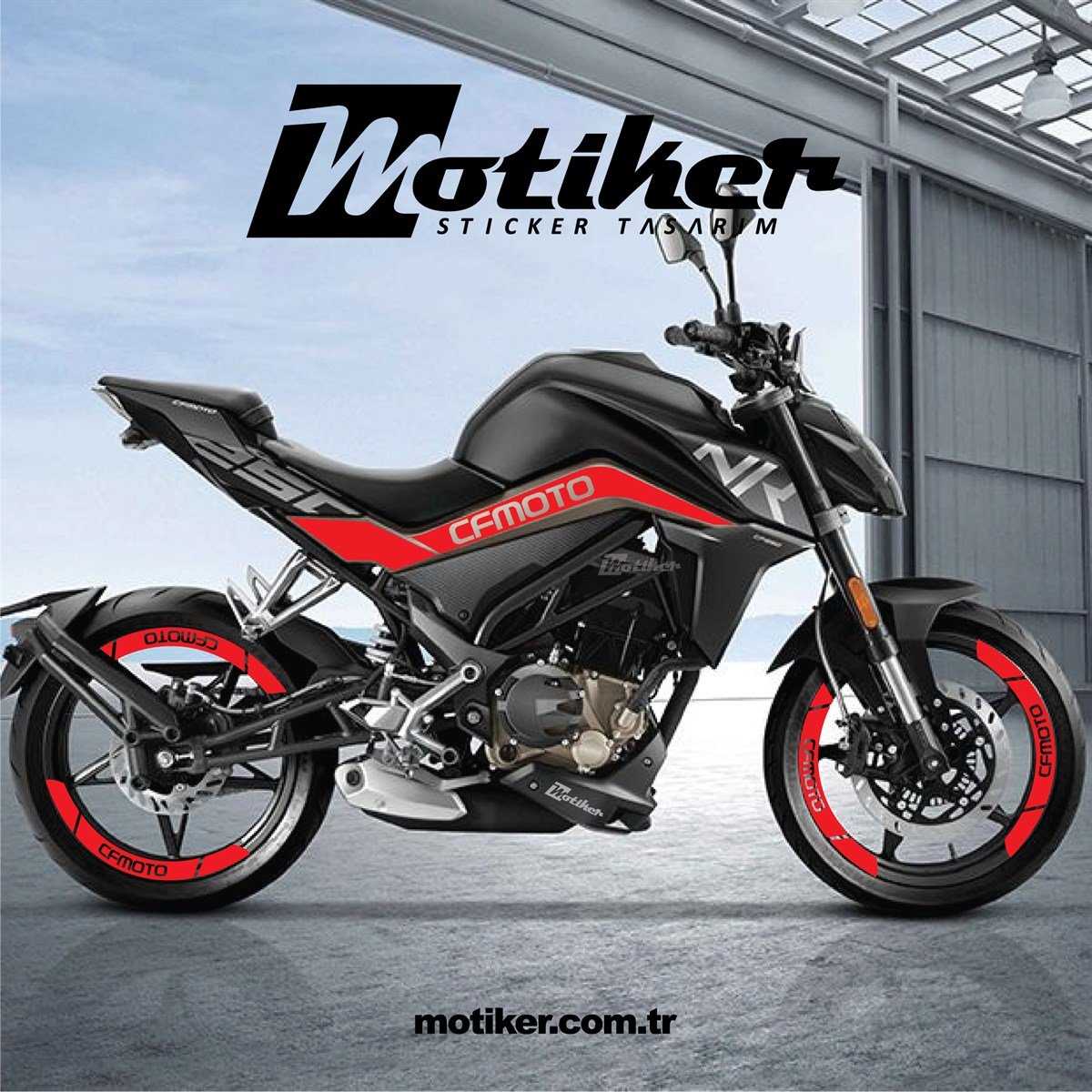 CF MOTO NK250 Şase ve Jant Sticker