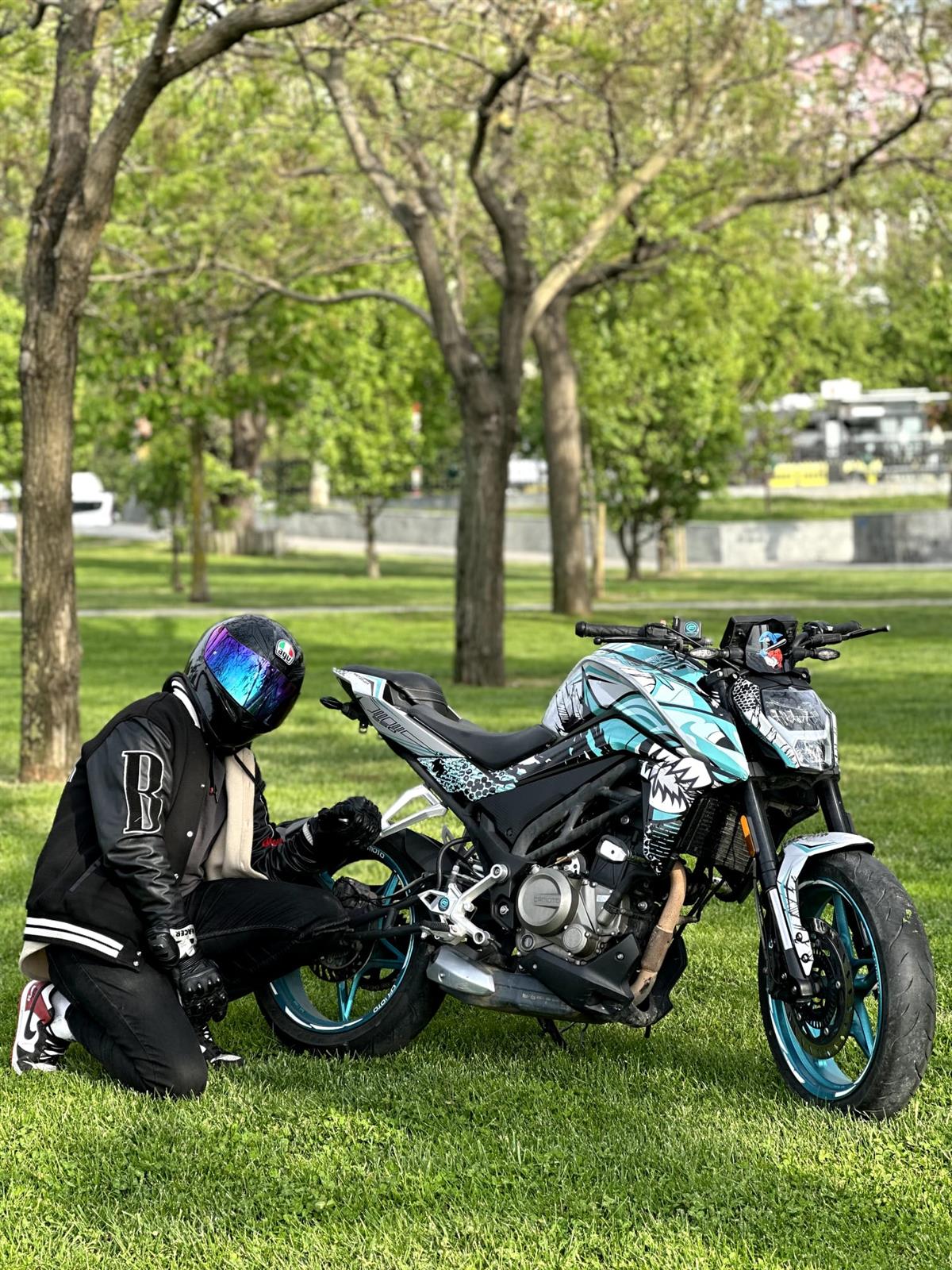 CF Moto NK250 Shark Köpek Balığı Parça Sticker Etiket Kaplama Modeli